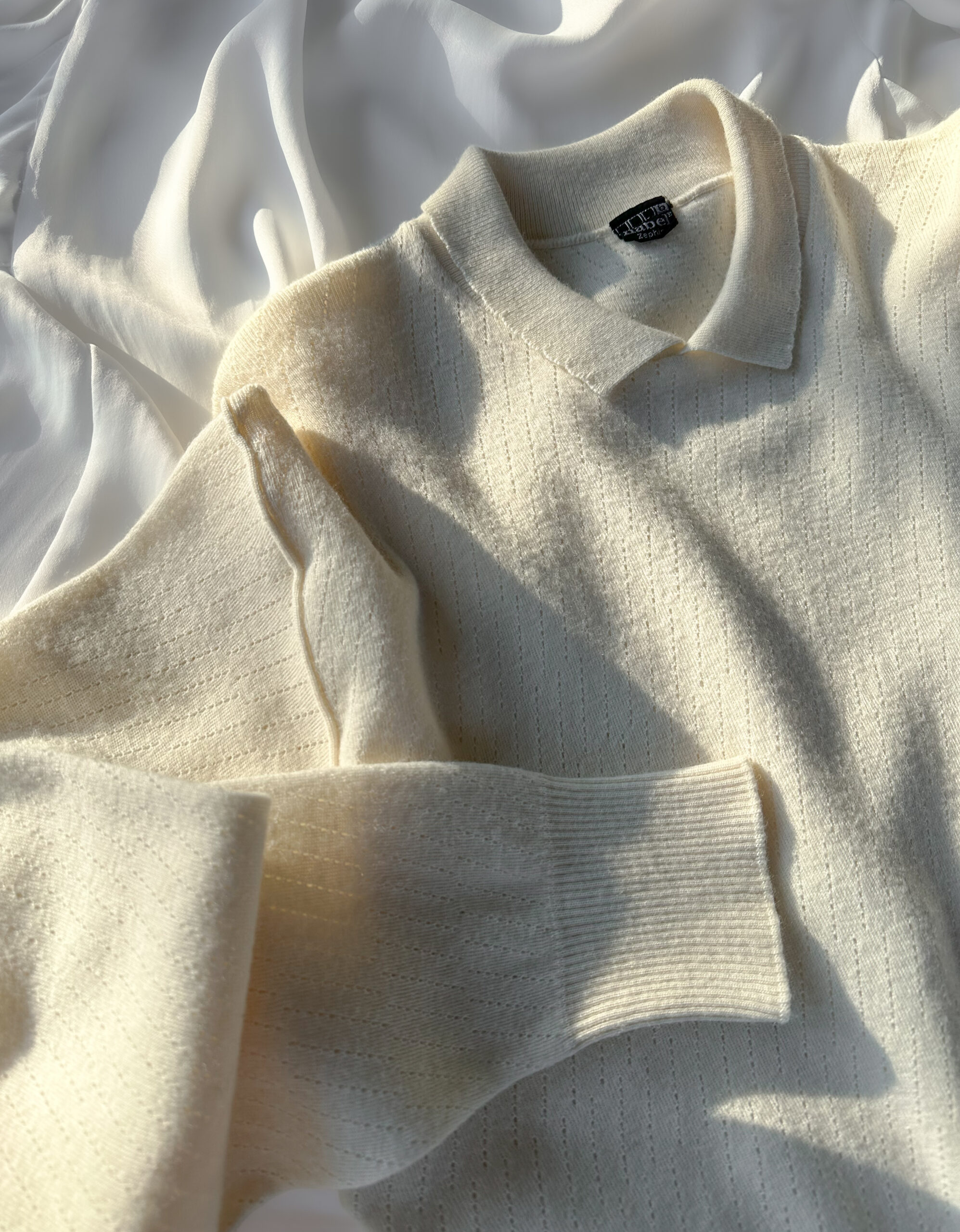 Wool Blend Sweater in Cream White