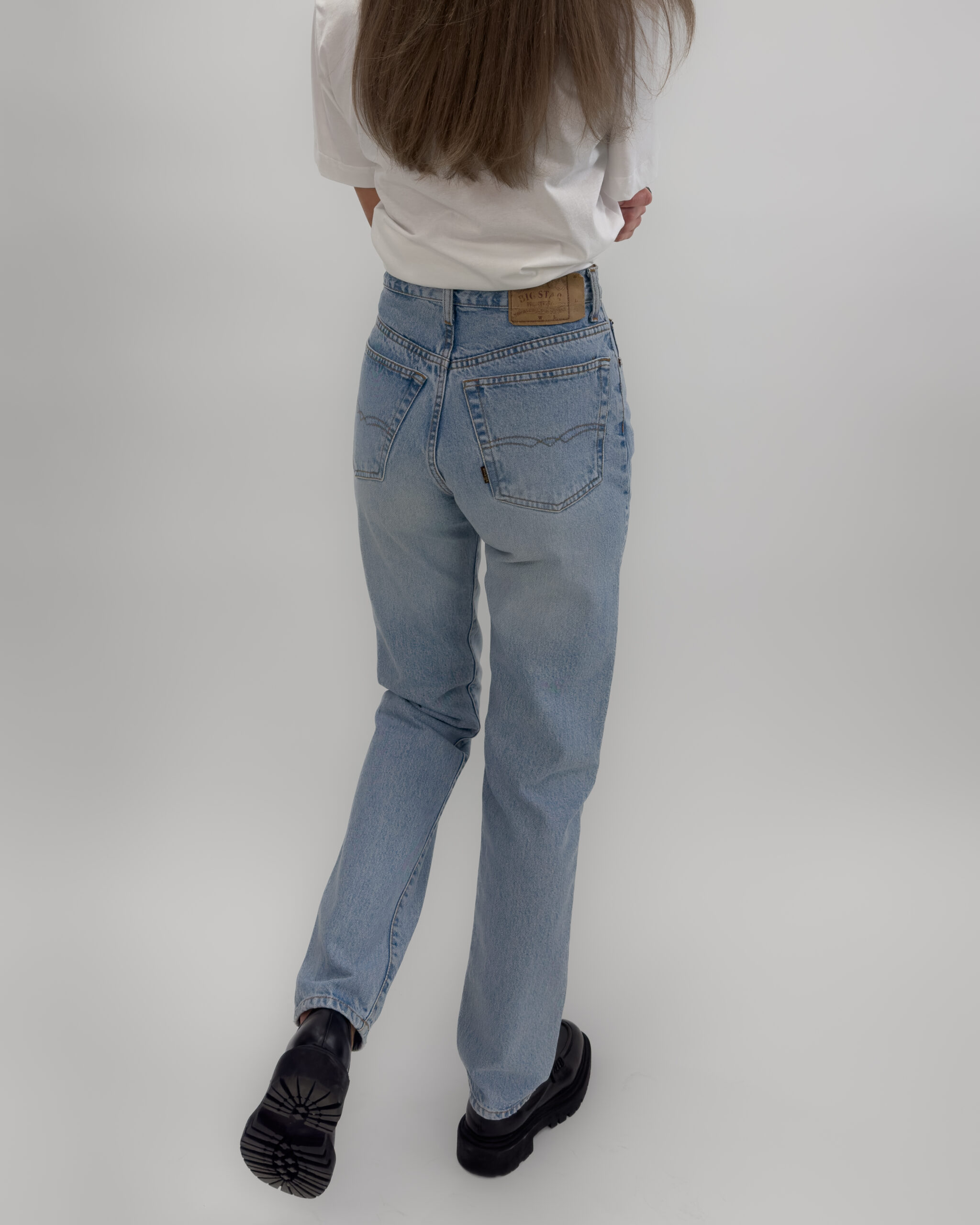 High Rise Jeans In Light Blue