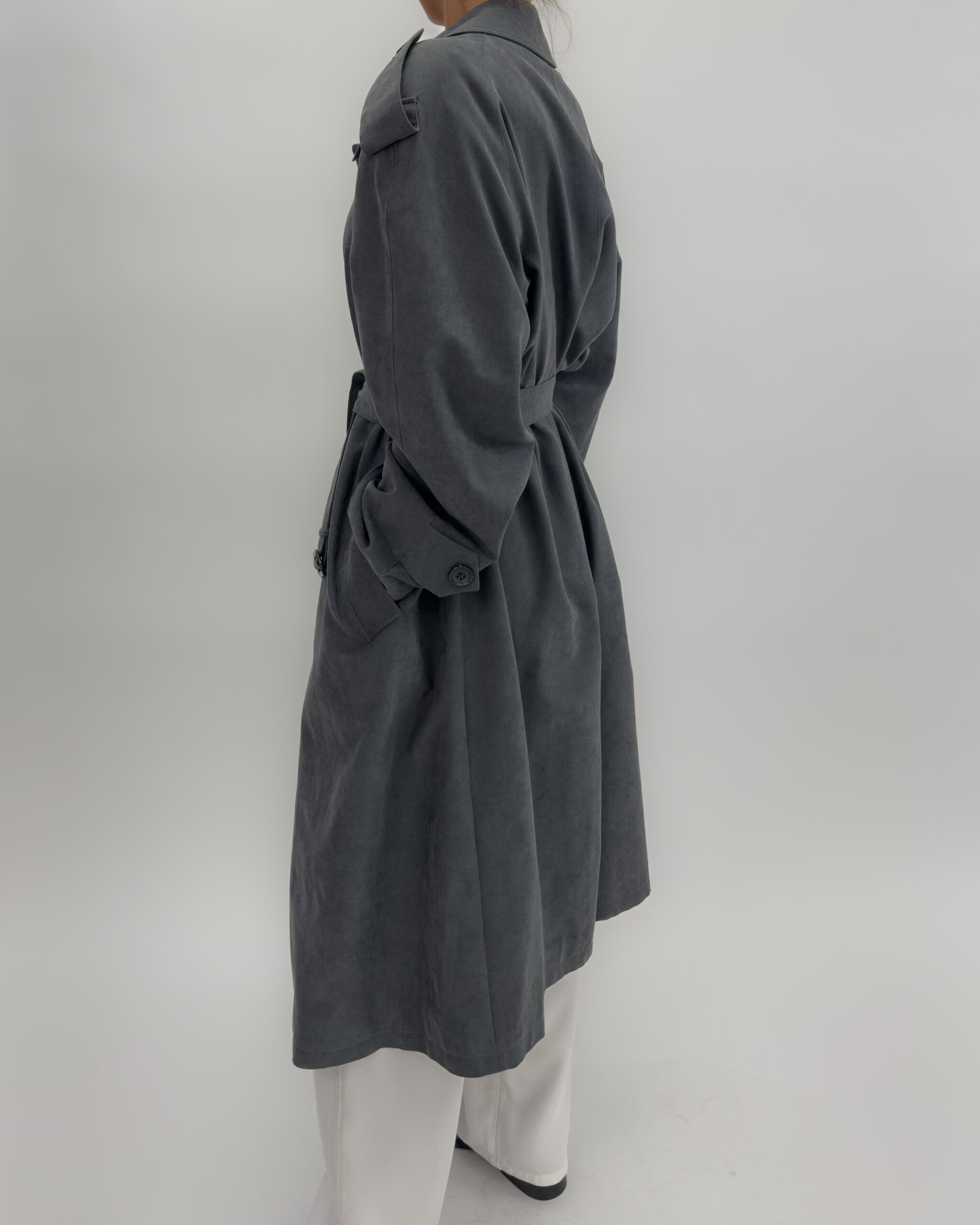 Unisex Belted Trench Coat | Green