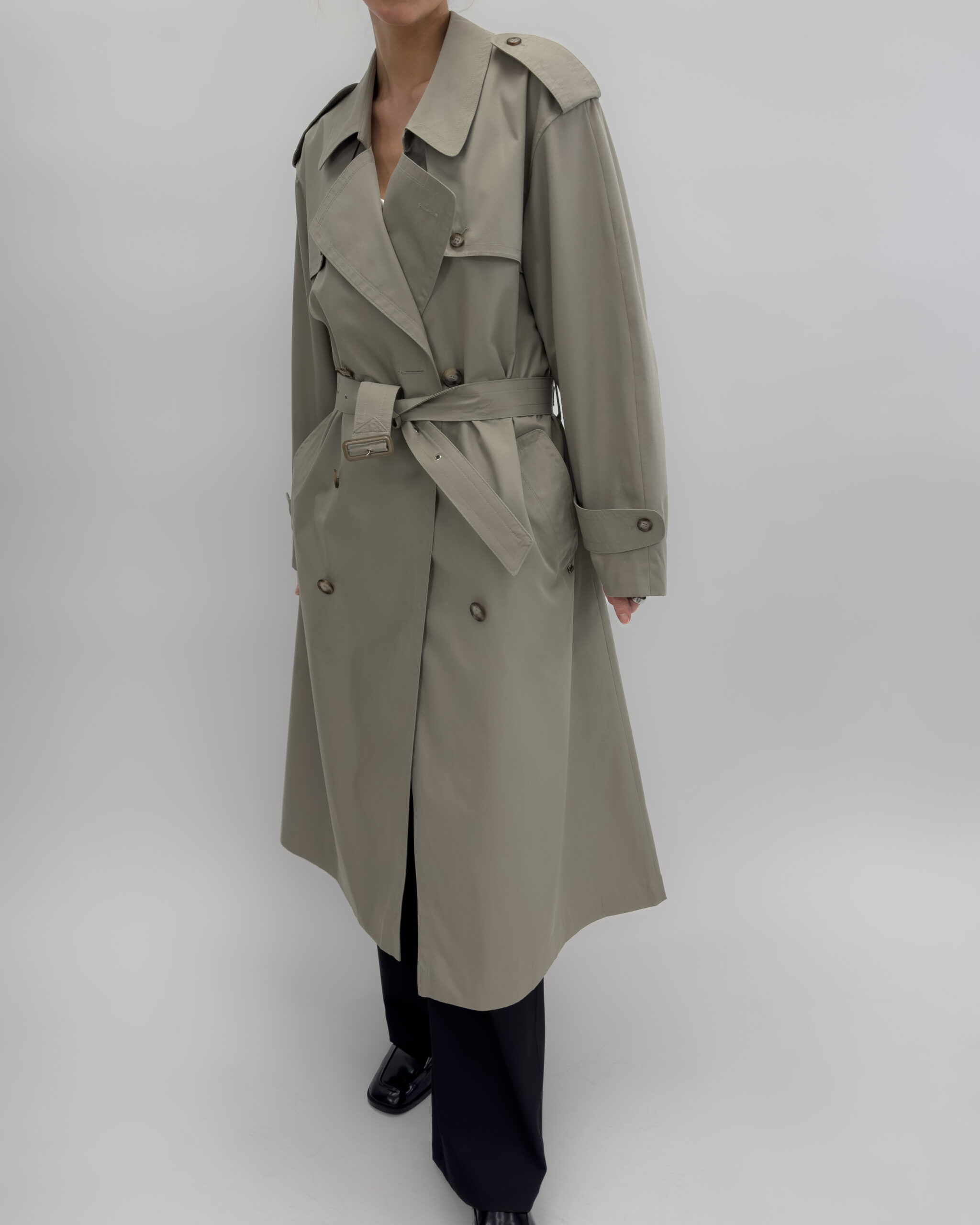 Double Breasted Unisex Trench Coat