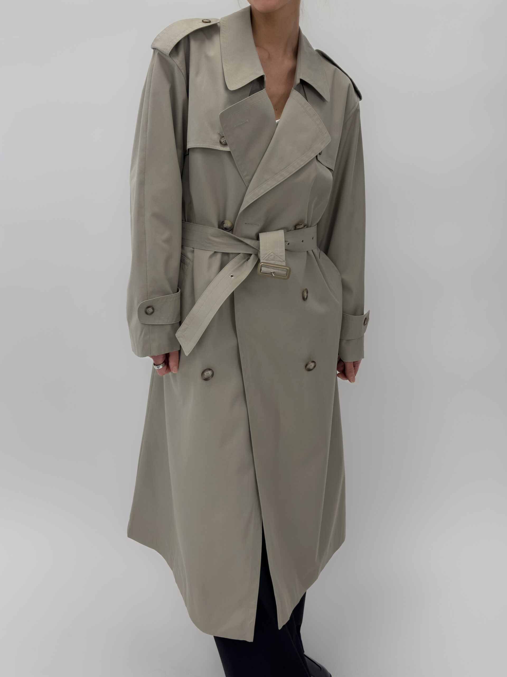 Double Breasted Unisex Trench Coat