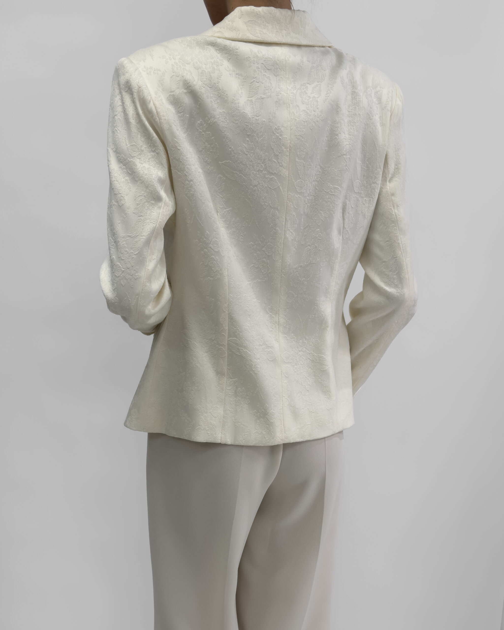 Elegant Evening Blazer in cream white