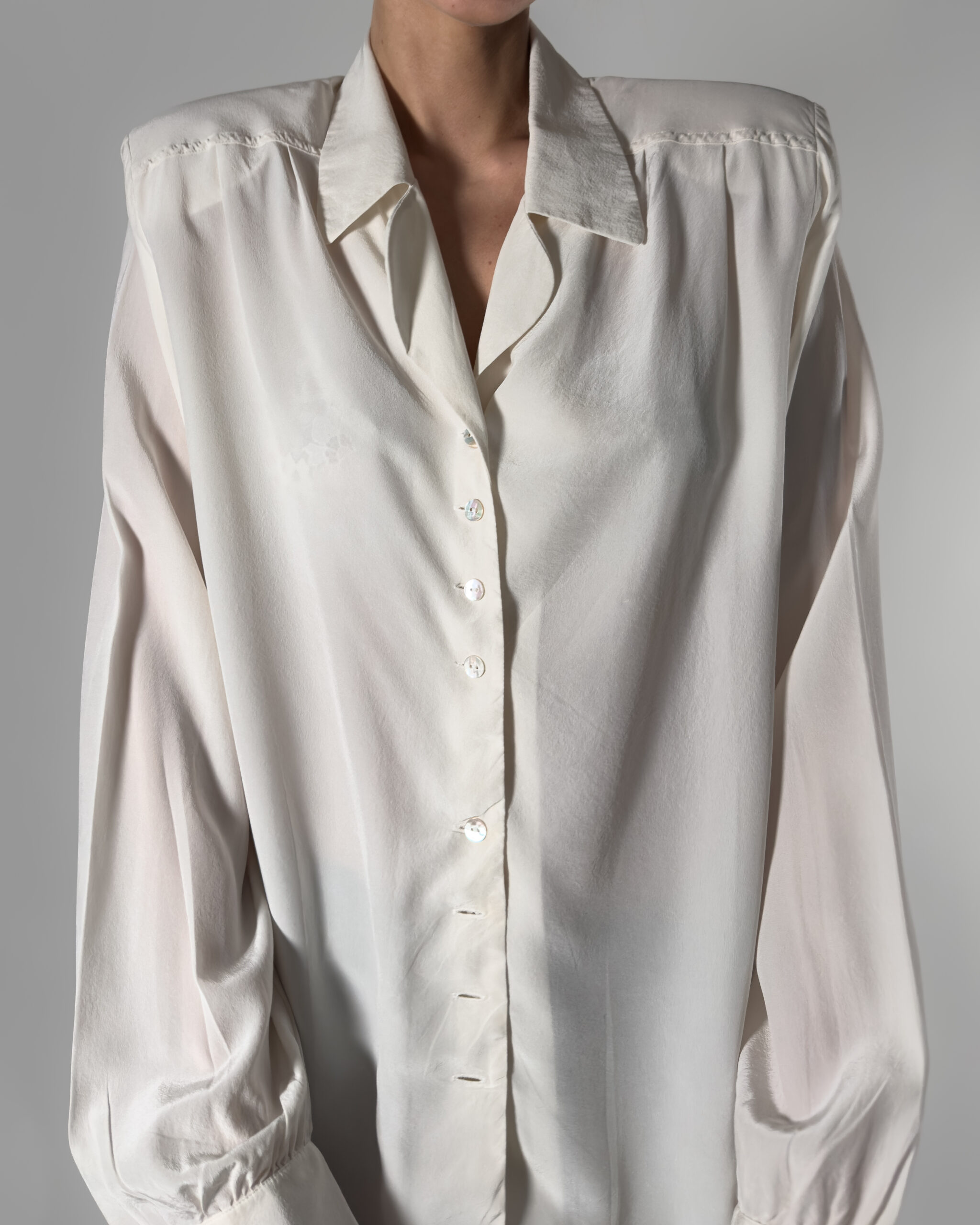 Silk Blouse | Cream White