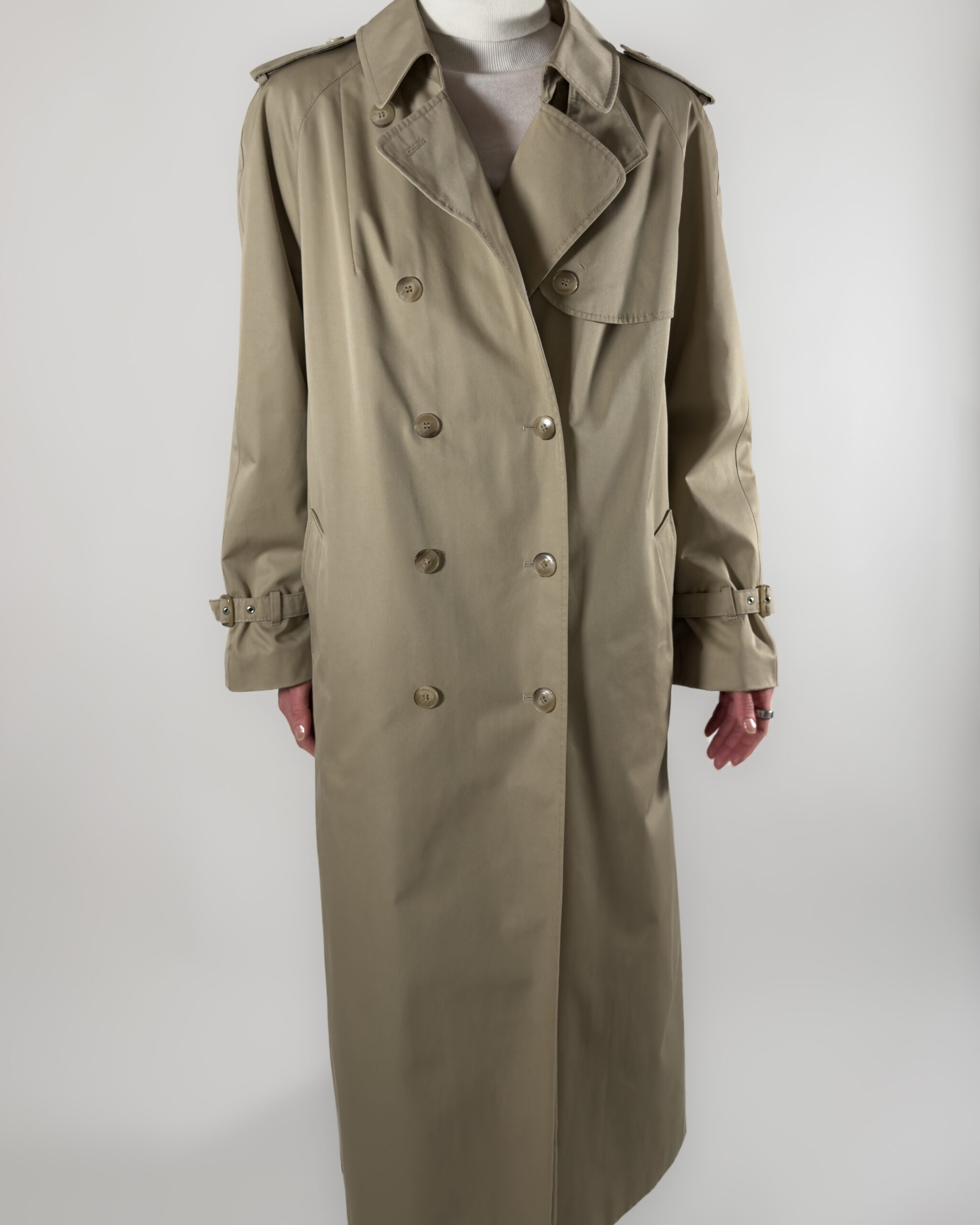 Classic Long Trench Coat | Beige