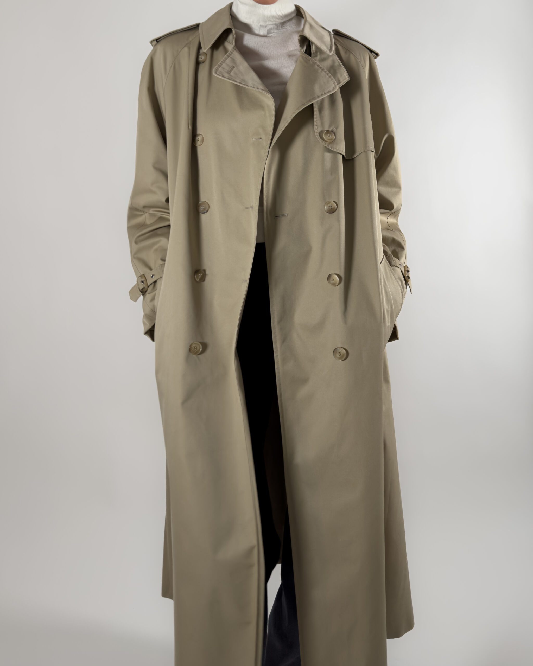 Classic Long Trench Coat | Beige