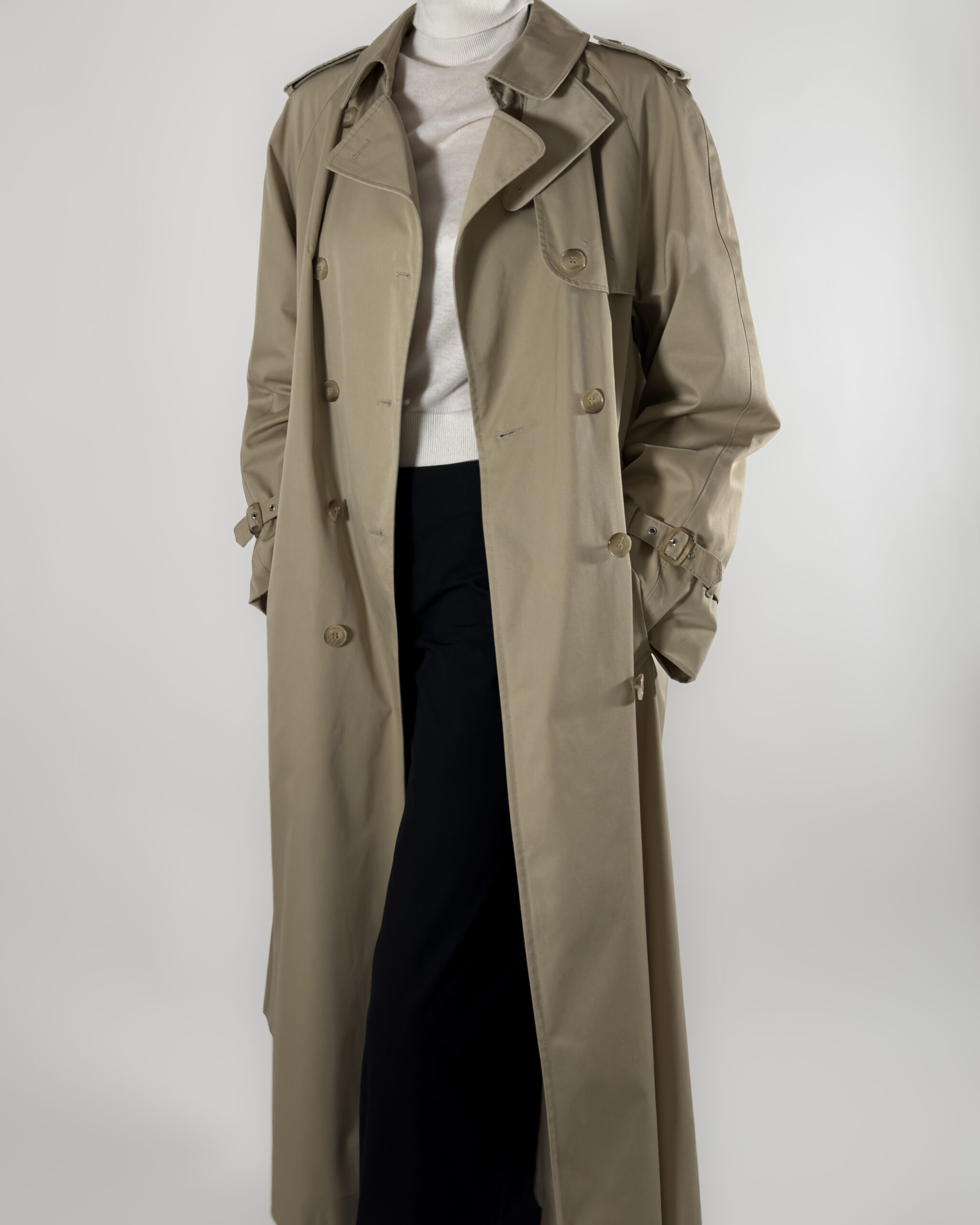 Classic Long Trench Coat | Beige