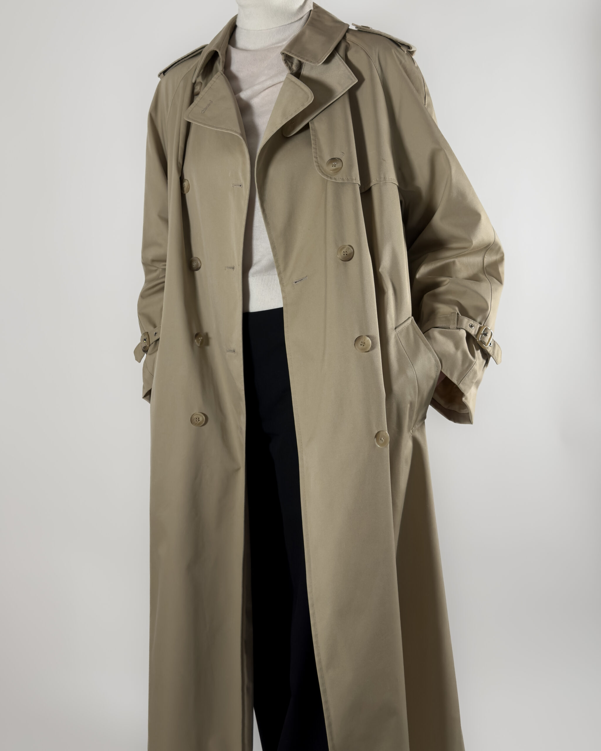 Classic Long Trench Coat | Beige