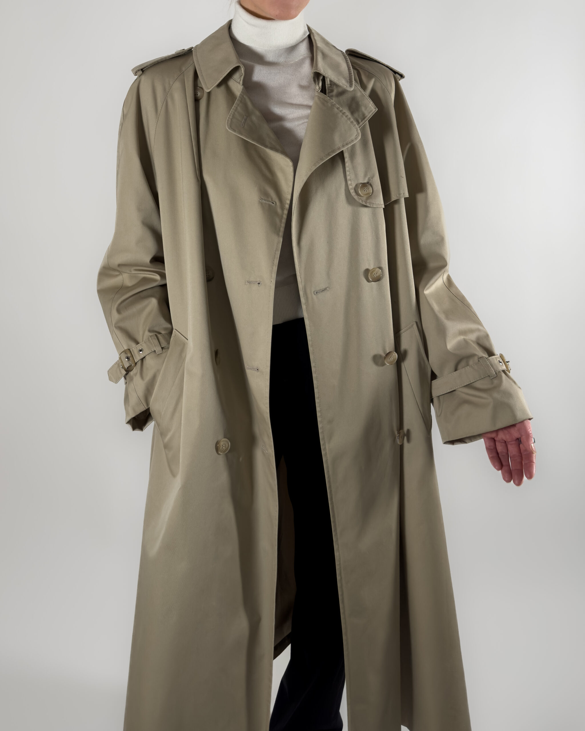 Classic Long Trench Coat | Beige