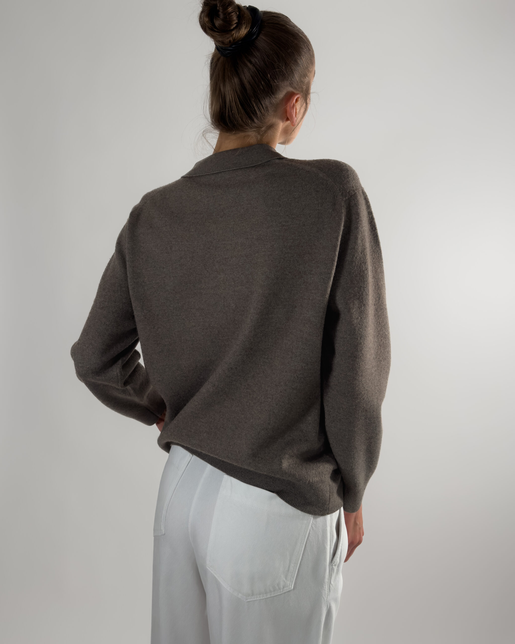 Wool Blend Sweater | Taupe