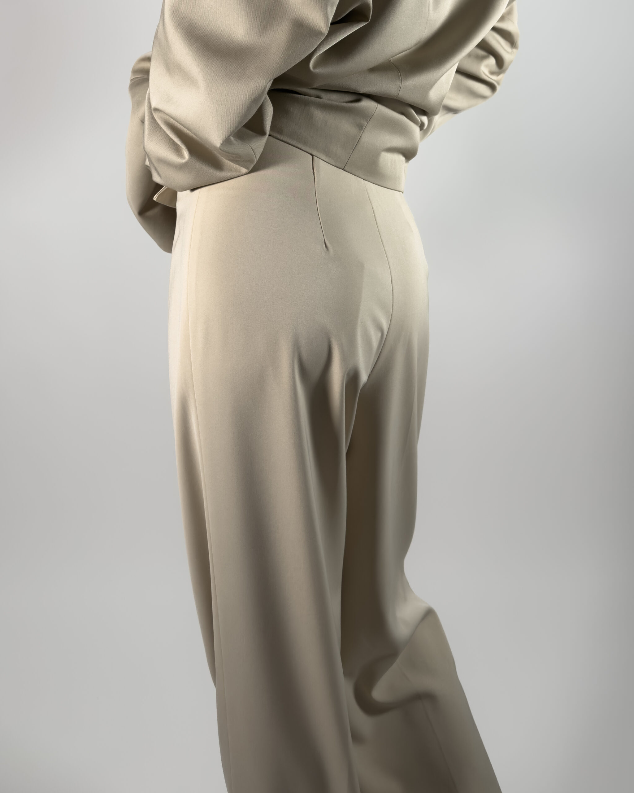 Straight Leg Suit Trousers | Beige