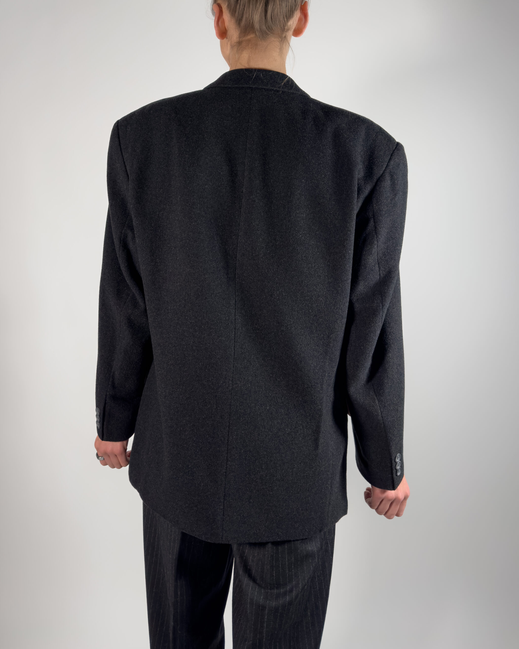 Cashmere & Wool Blazer | Dark Grey