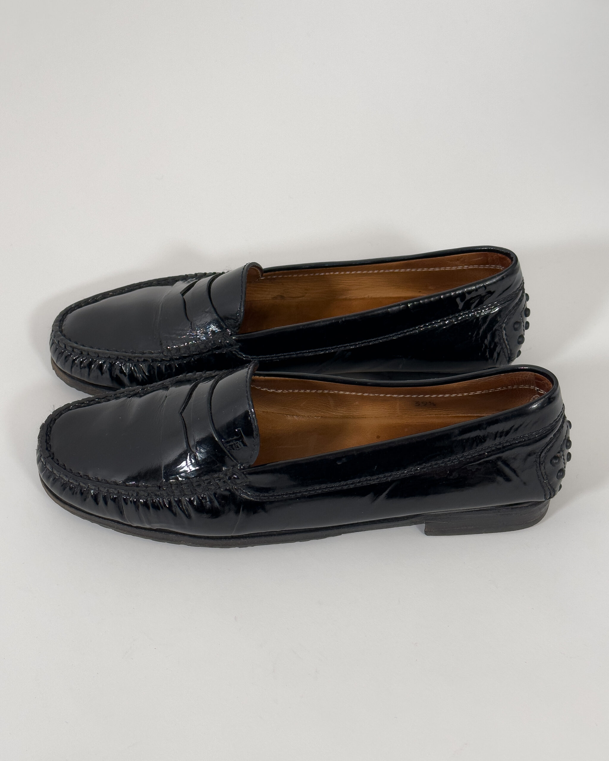 Tod's Patent Leather Loafers | Black