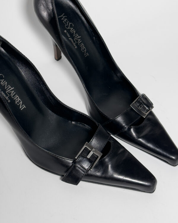 Yves Saint Laurent Leather Pumps | Black