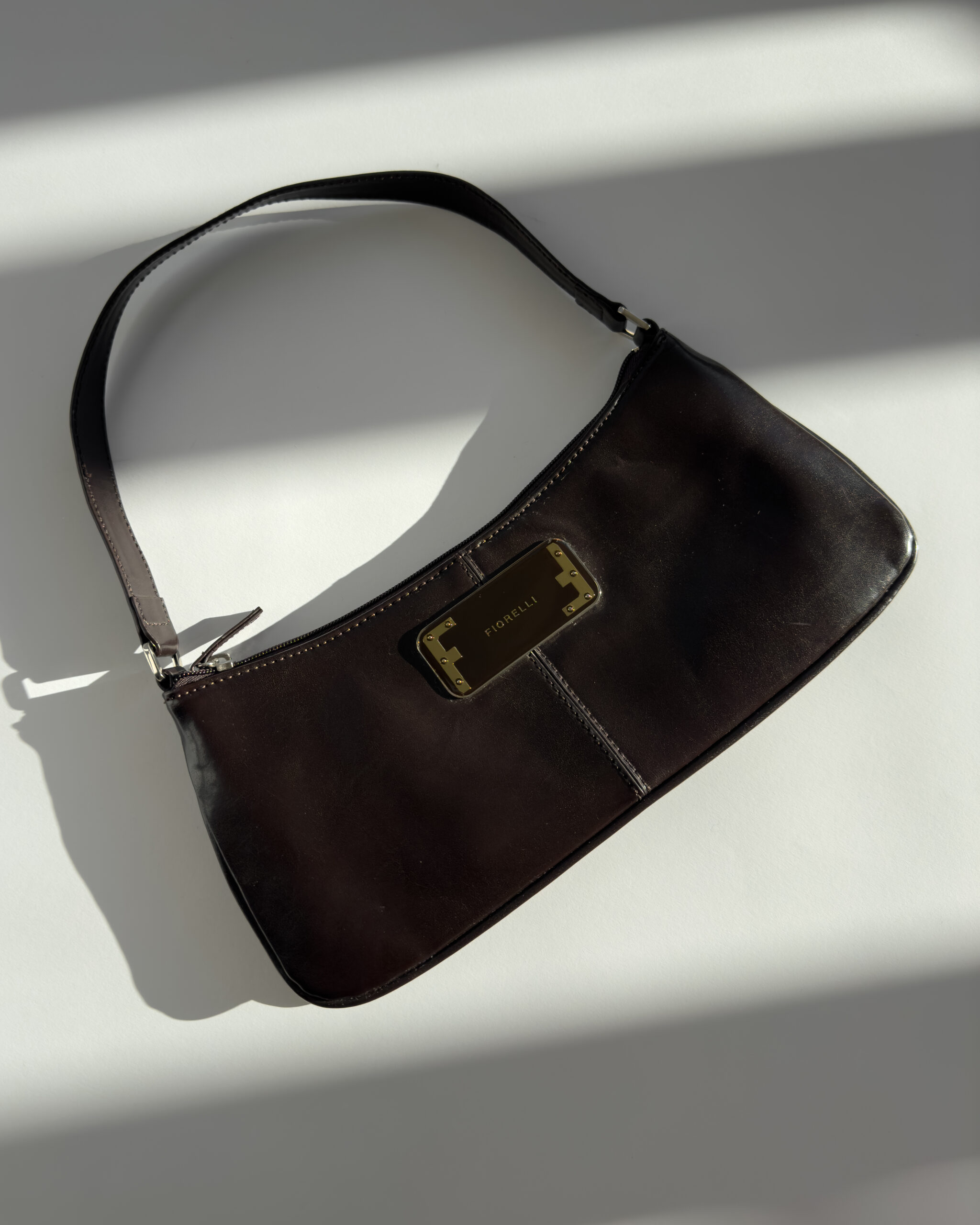 Leather Shoulder Bag | Deep Brown