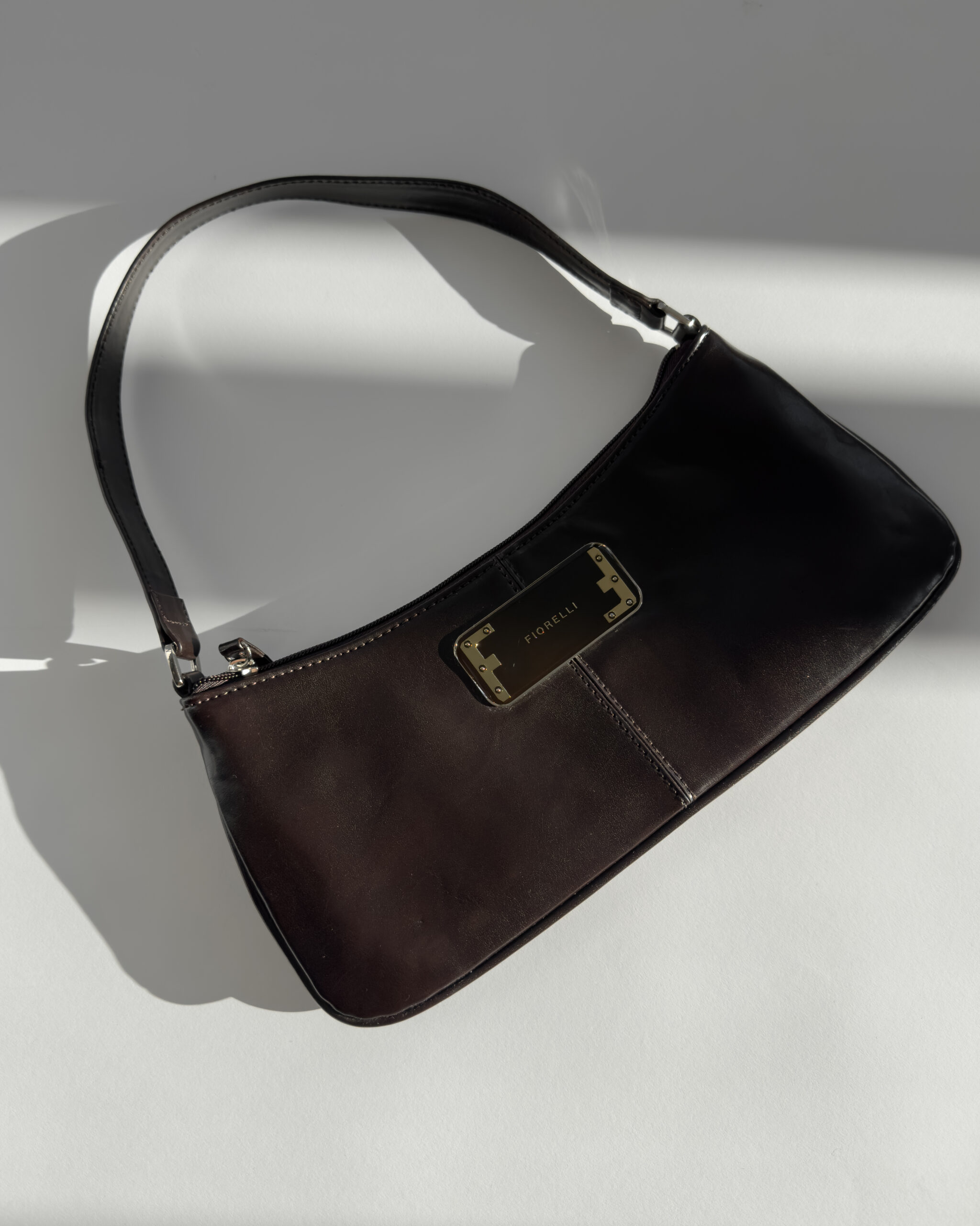 Leather Shoulder Bag | Deep Brown