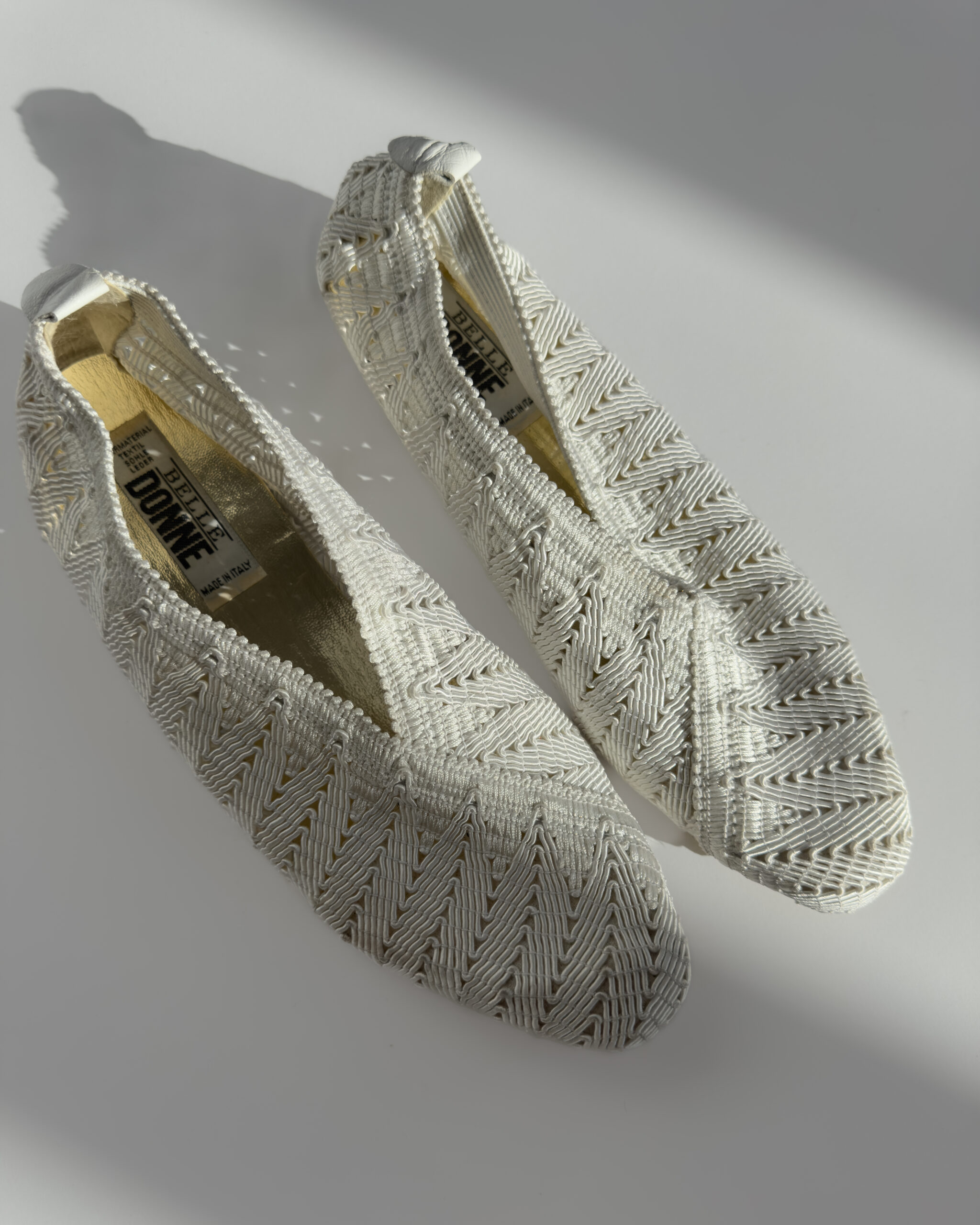 Crocheted Ballerina Shoes | White