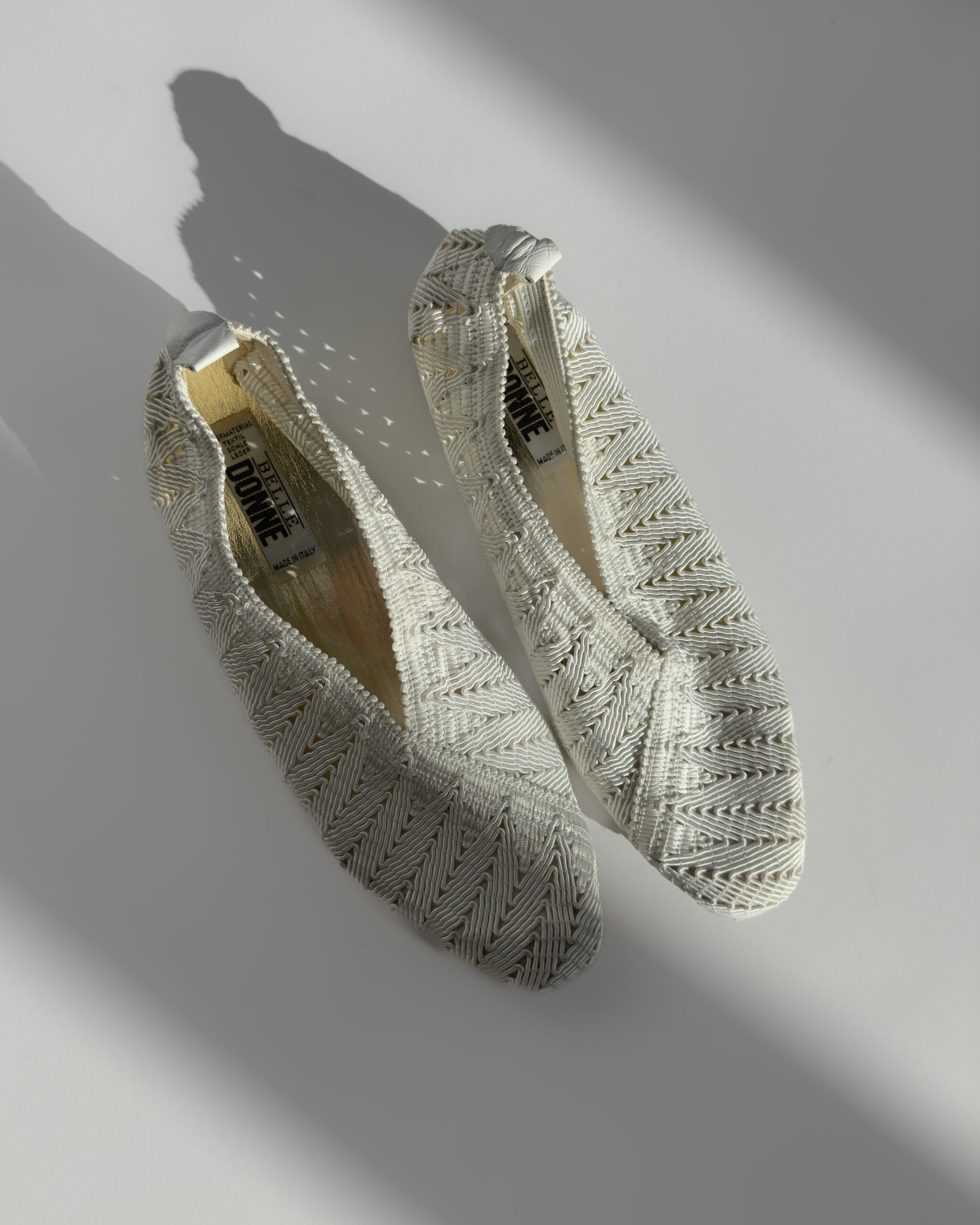 Crocheted Ballerina Shoes | White