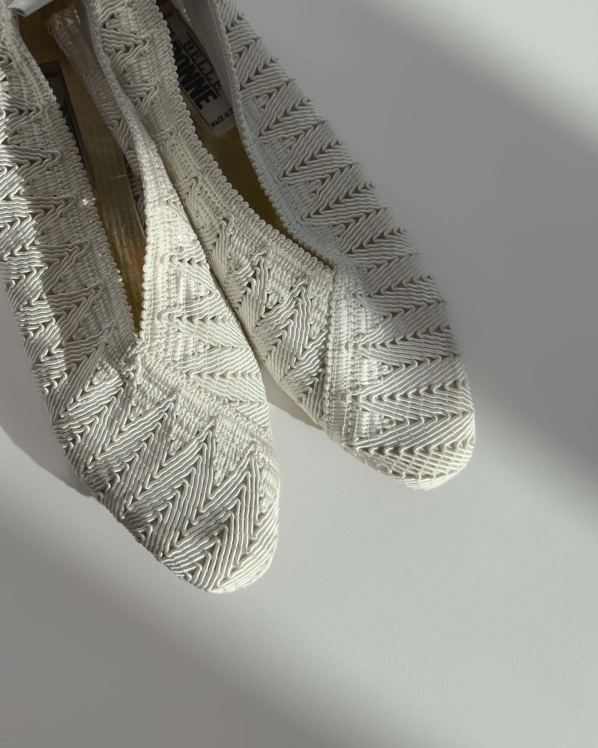 Crocheted Ballerina Shoes | White