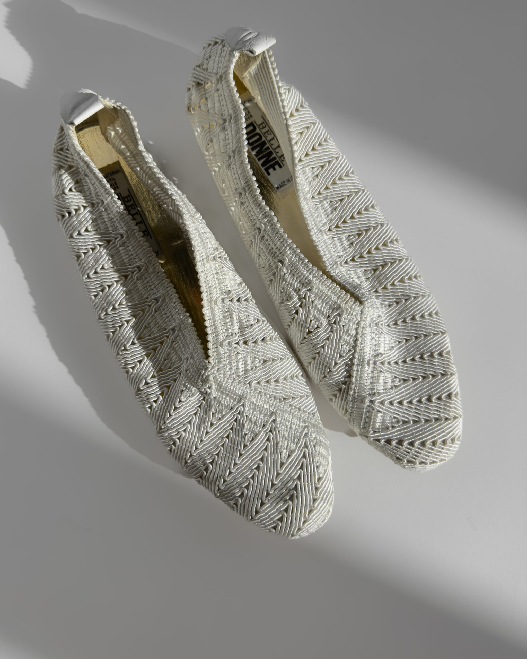 Crocheted Ballerina Shoes | White