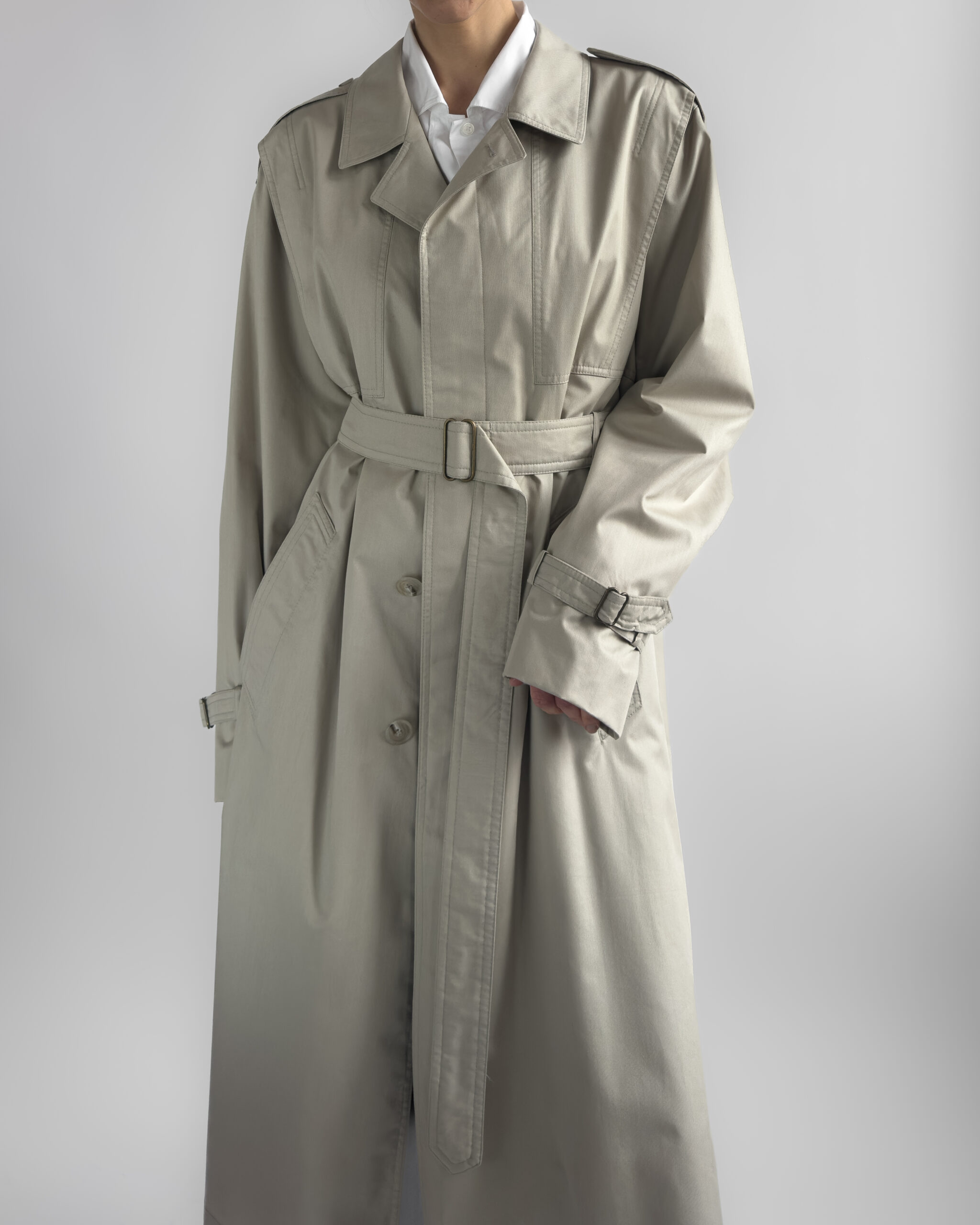 DressBocaj of Sweden Belted Trench Coat | Taupe Beige