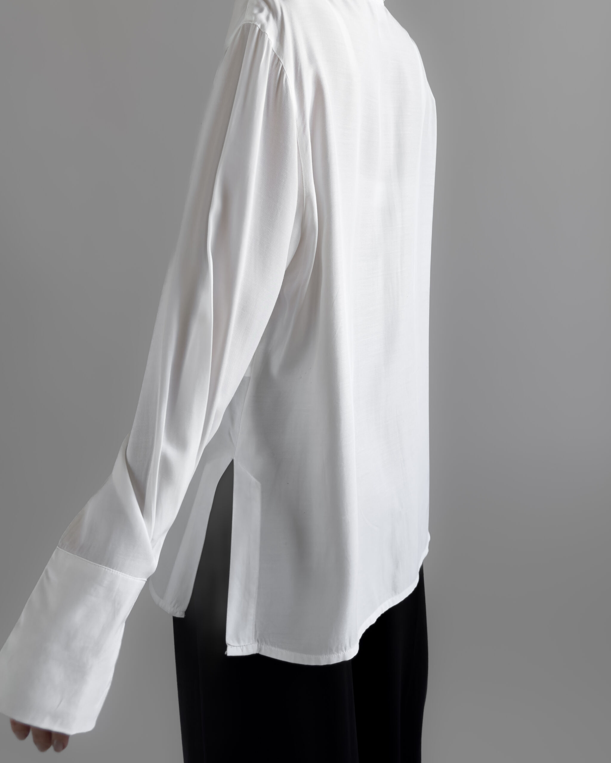Embroidered Viscose Blouse | White