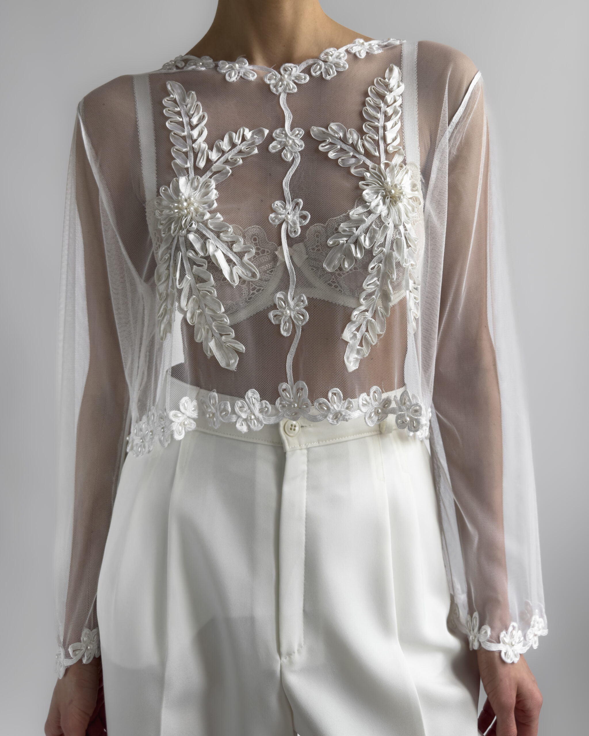 Sheer Blouse l White