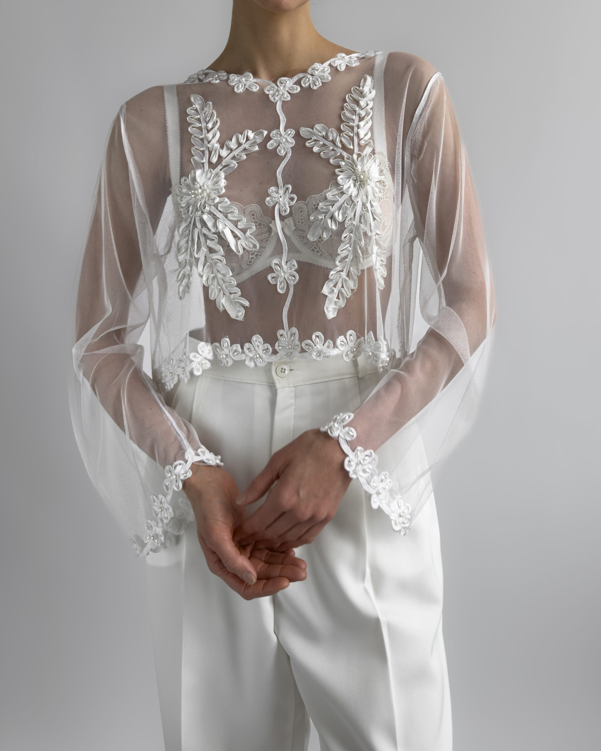 Sheer Blouse l White