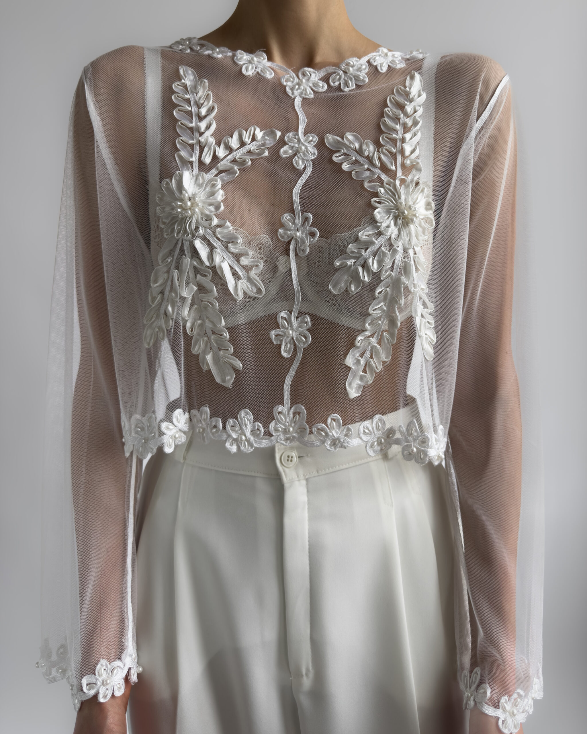 Sheer Blouse l White