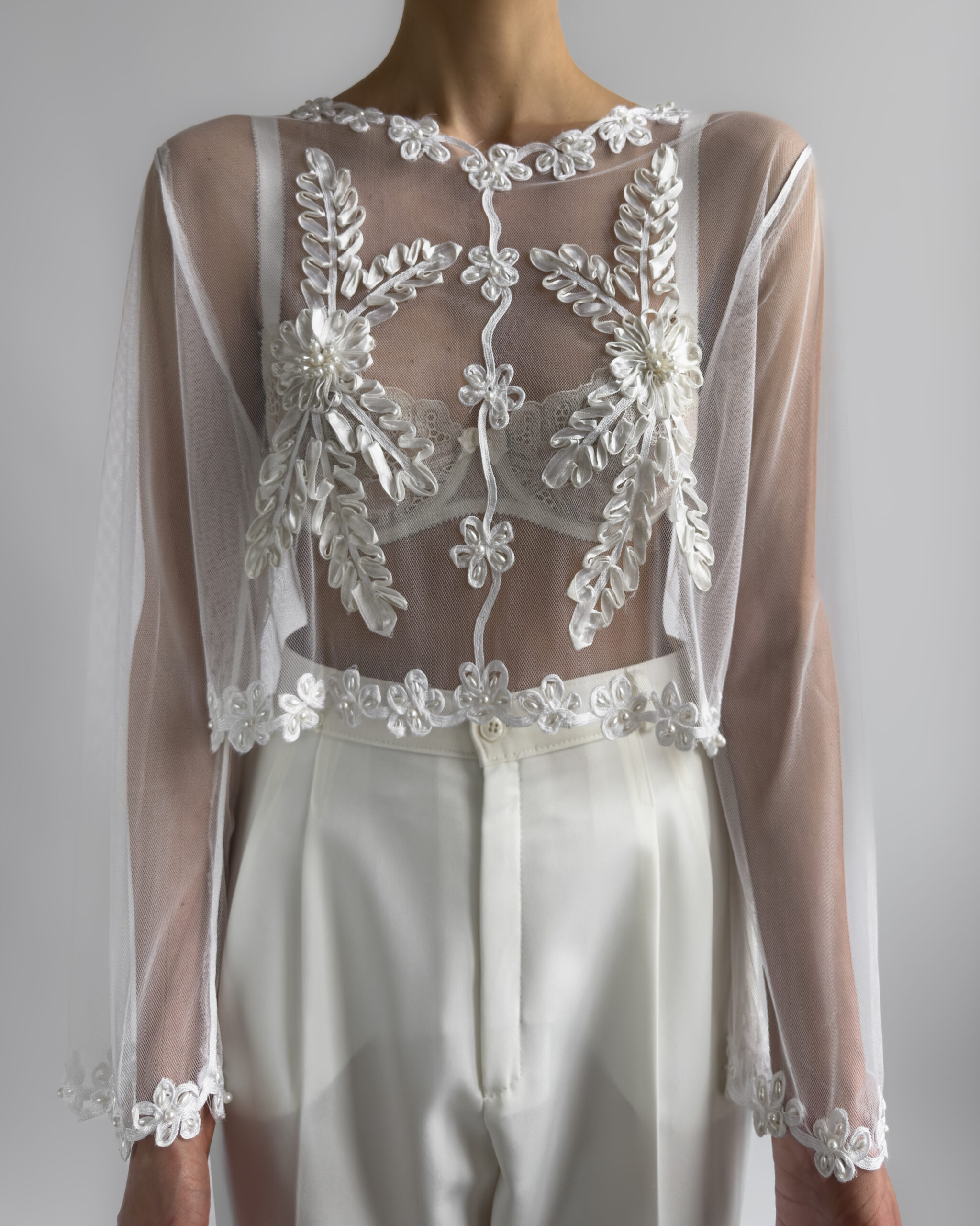 Sheer Blouse l White