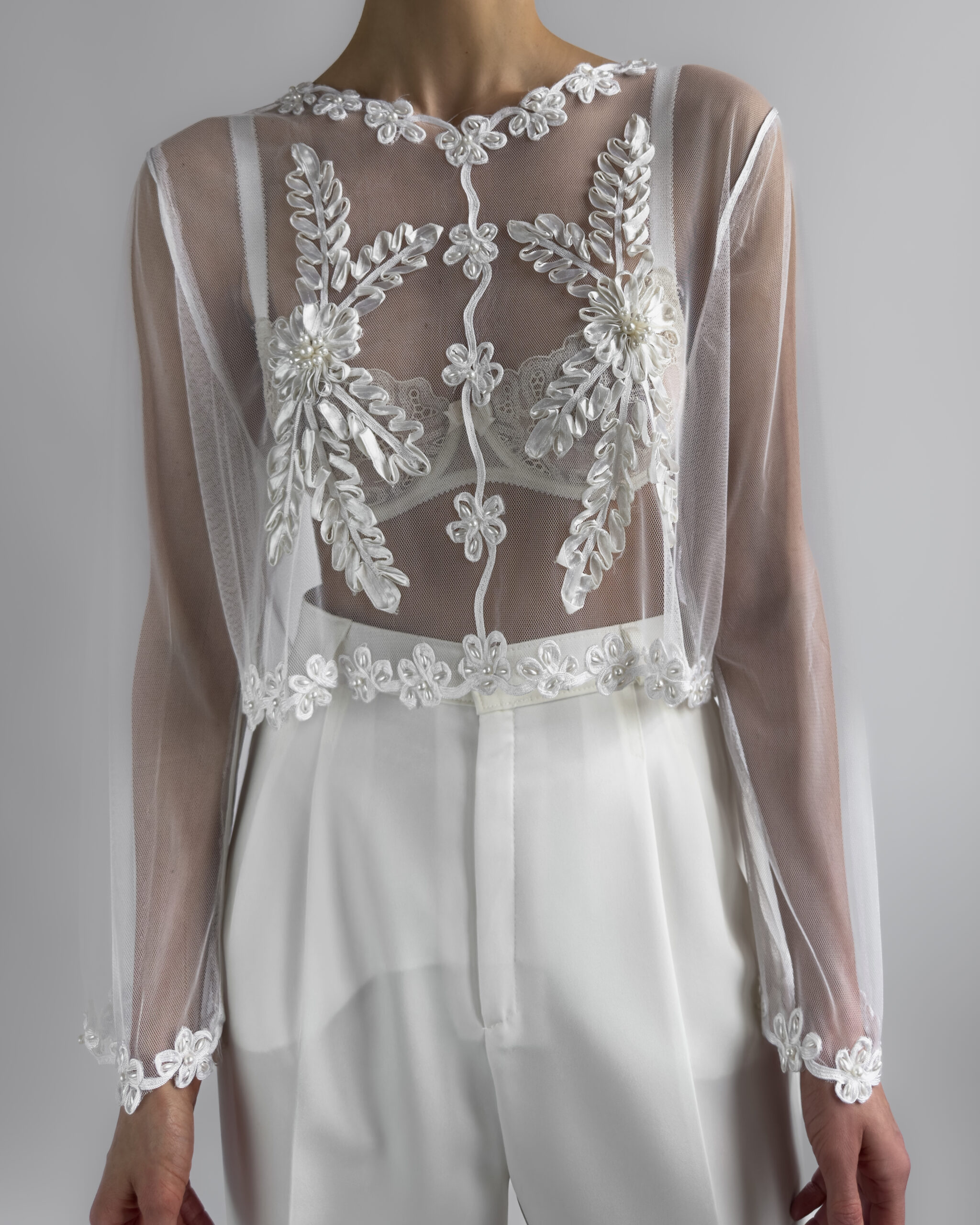 Sheer Blouse l White
