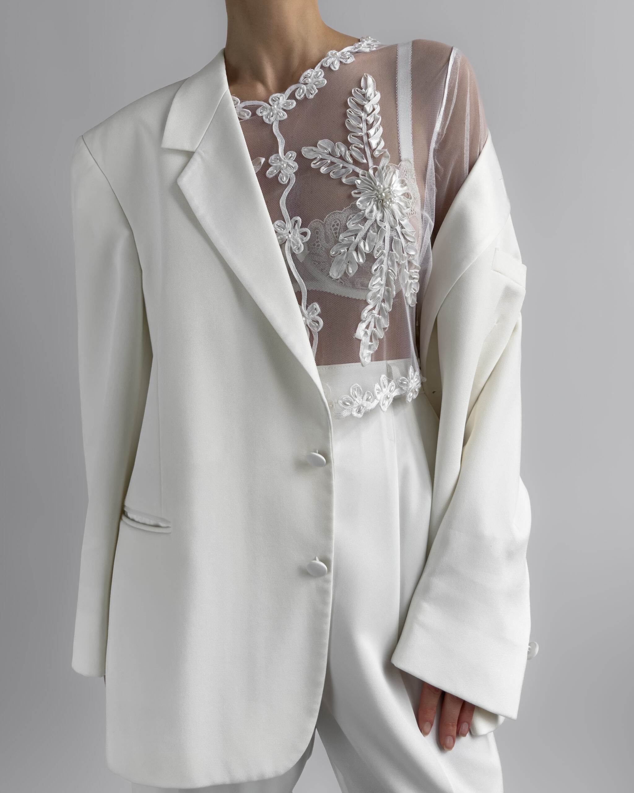 Sheer Blouse l White