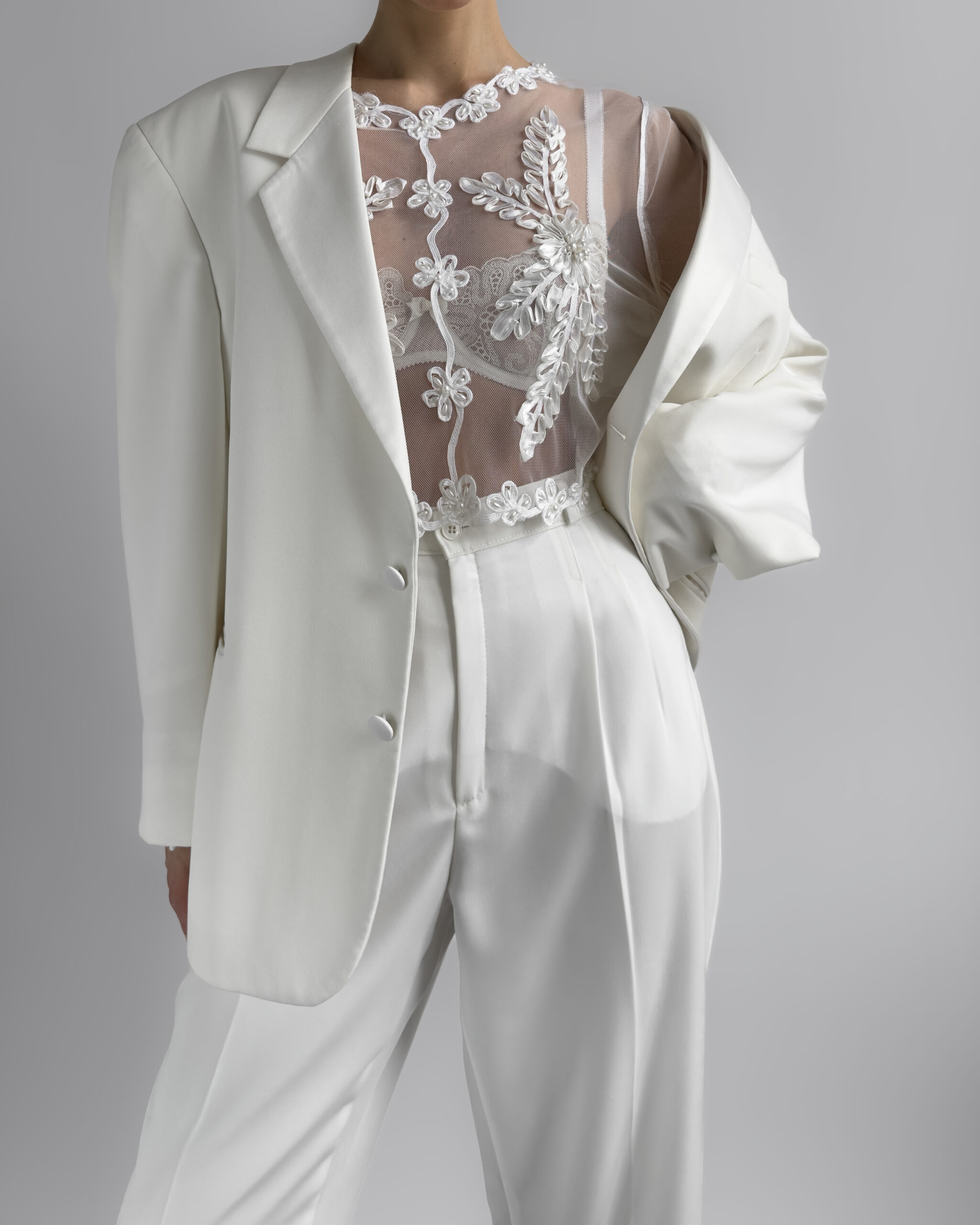 Sheer Blouse l White