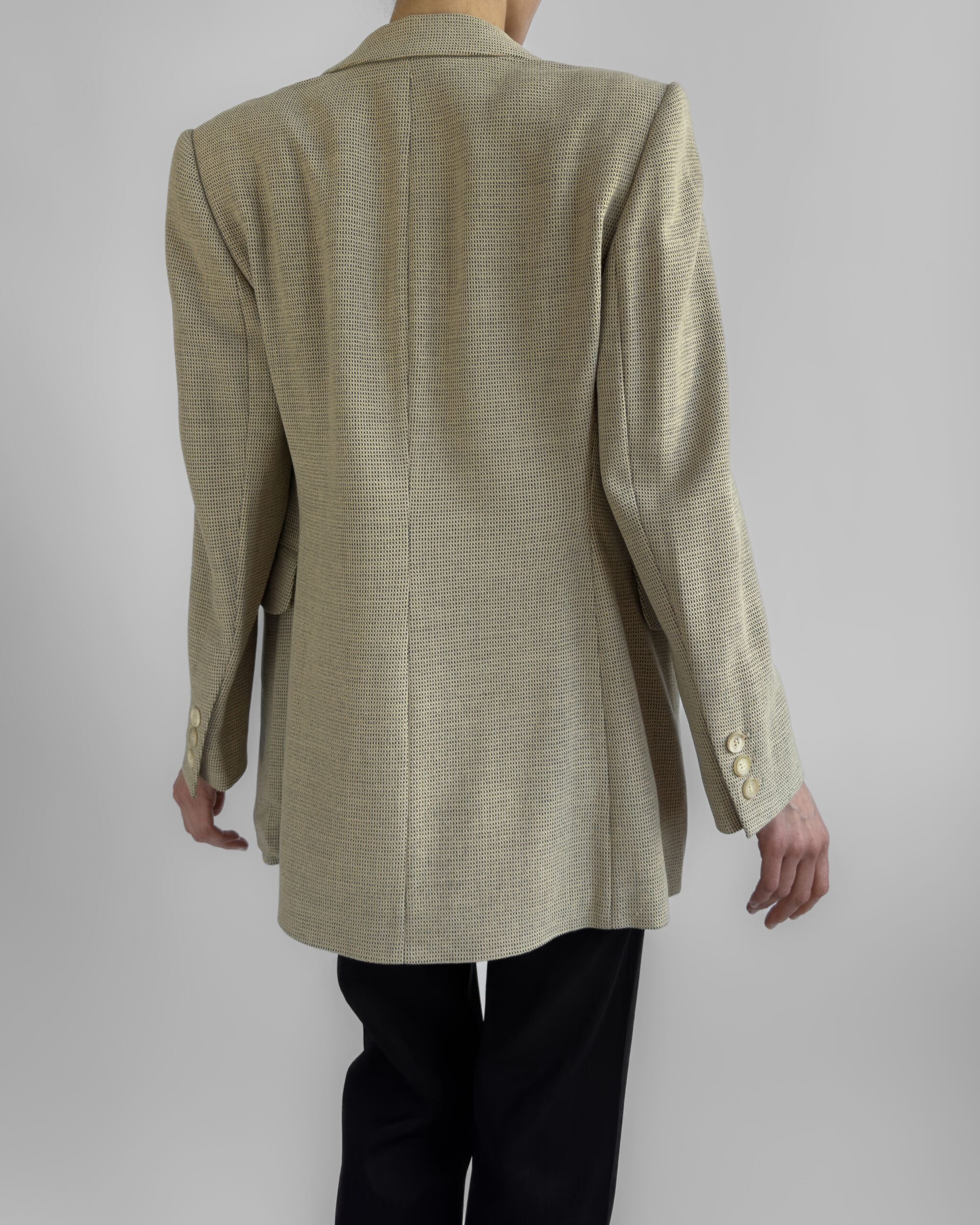 Vintage Cerruti 1881 wool blazer | Butter yellow