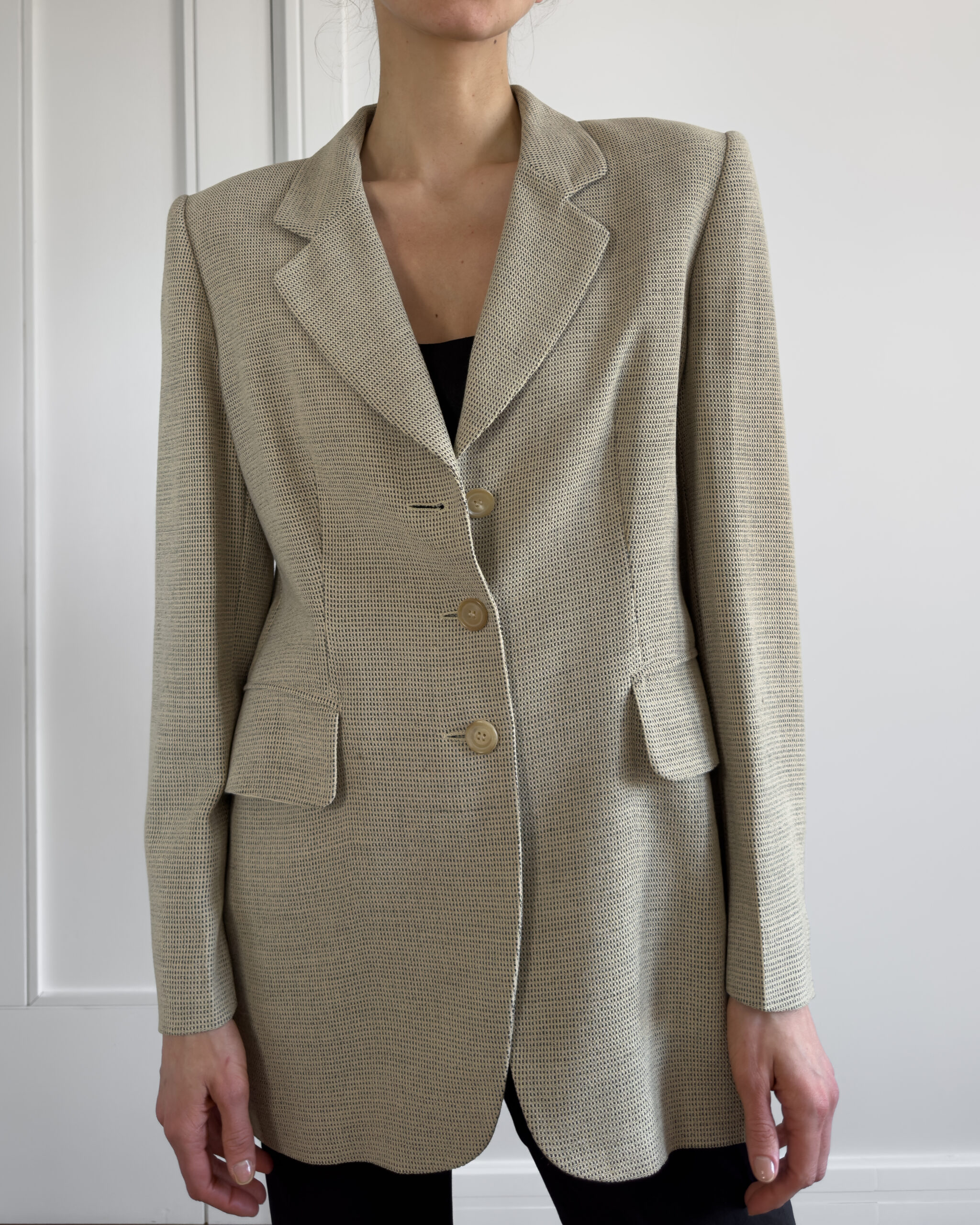 Vintage Cerruti 1881 wool blazer | Butter yellow