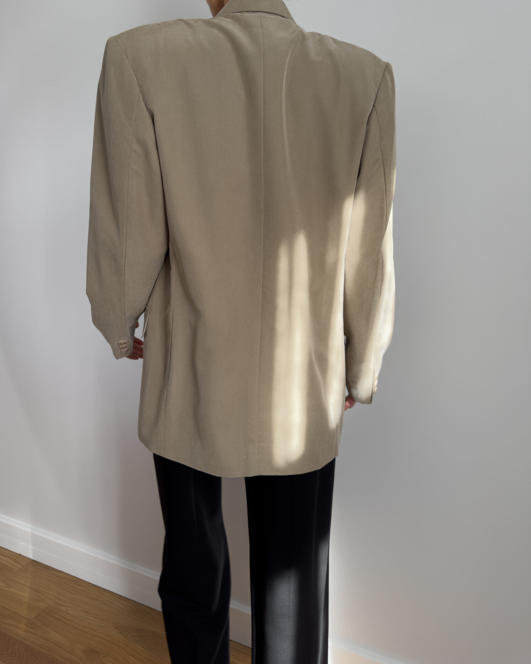 Double Breasted Blazer | Soft Beige