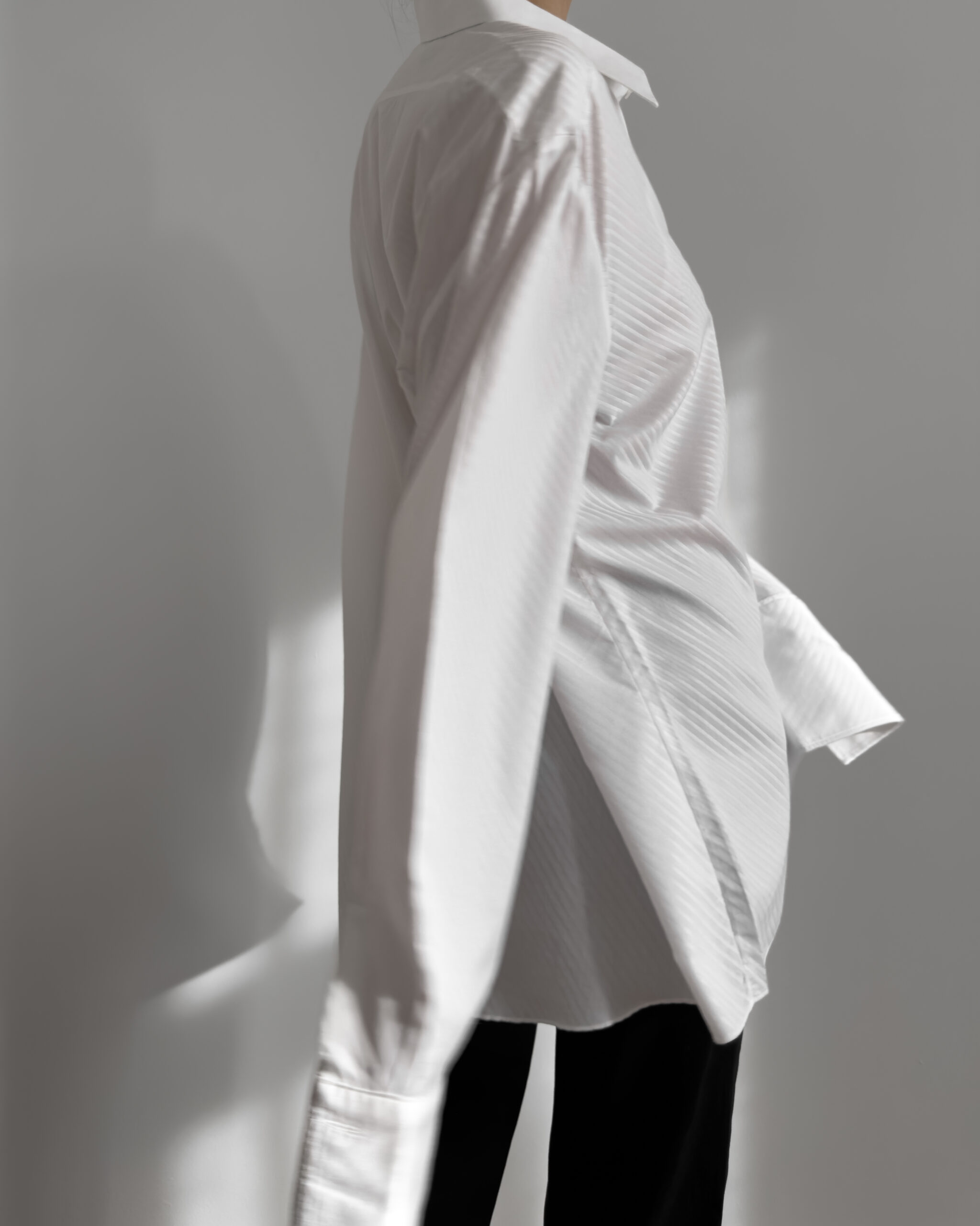 Cotton Blend Shirt | White
