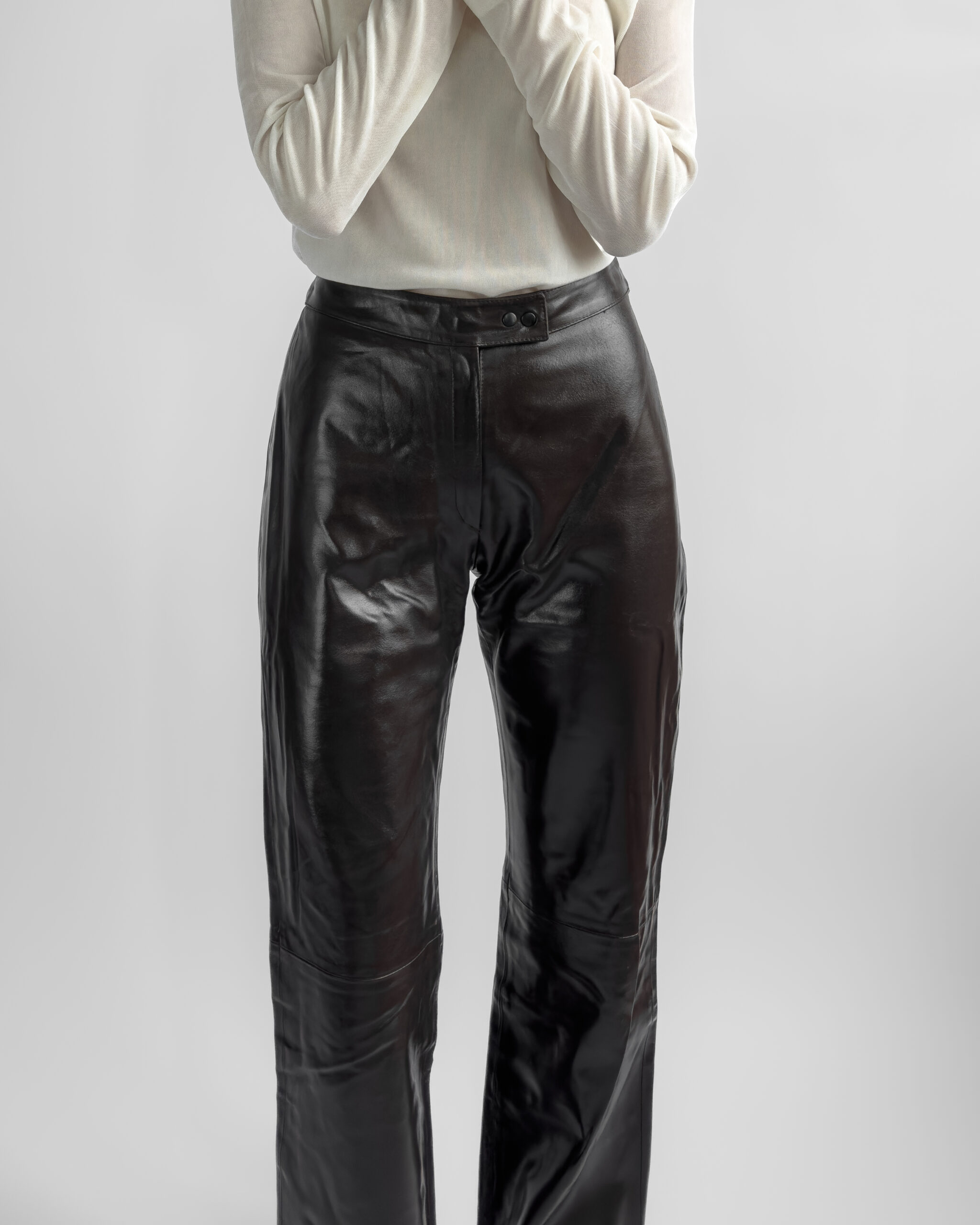 Fiocchi Italy Nappa Leather Trousers | Mocha Brown