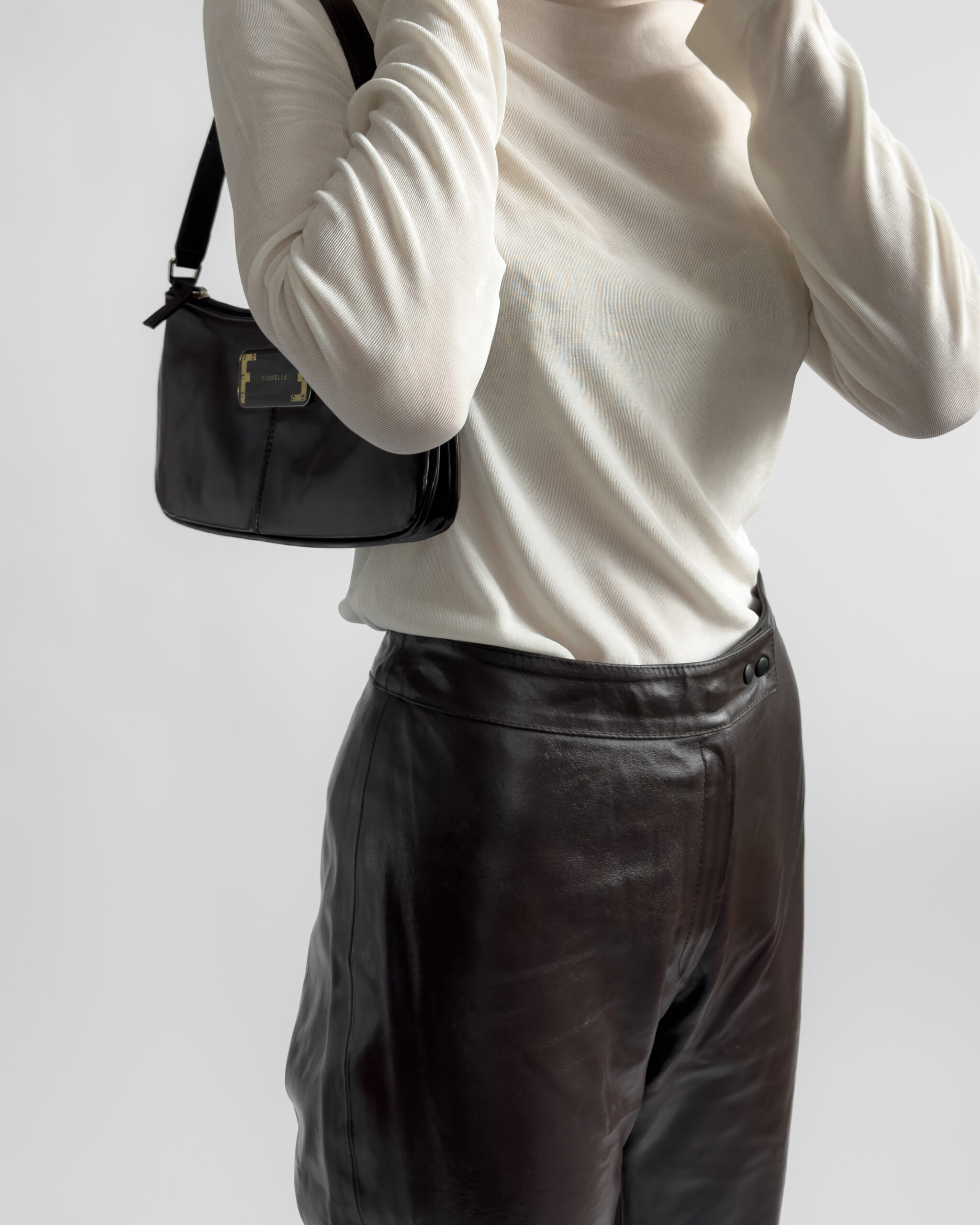 Fiocchi Italy Nappa Leather Trousers | Mocha Brown