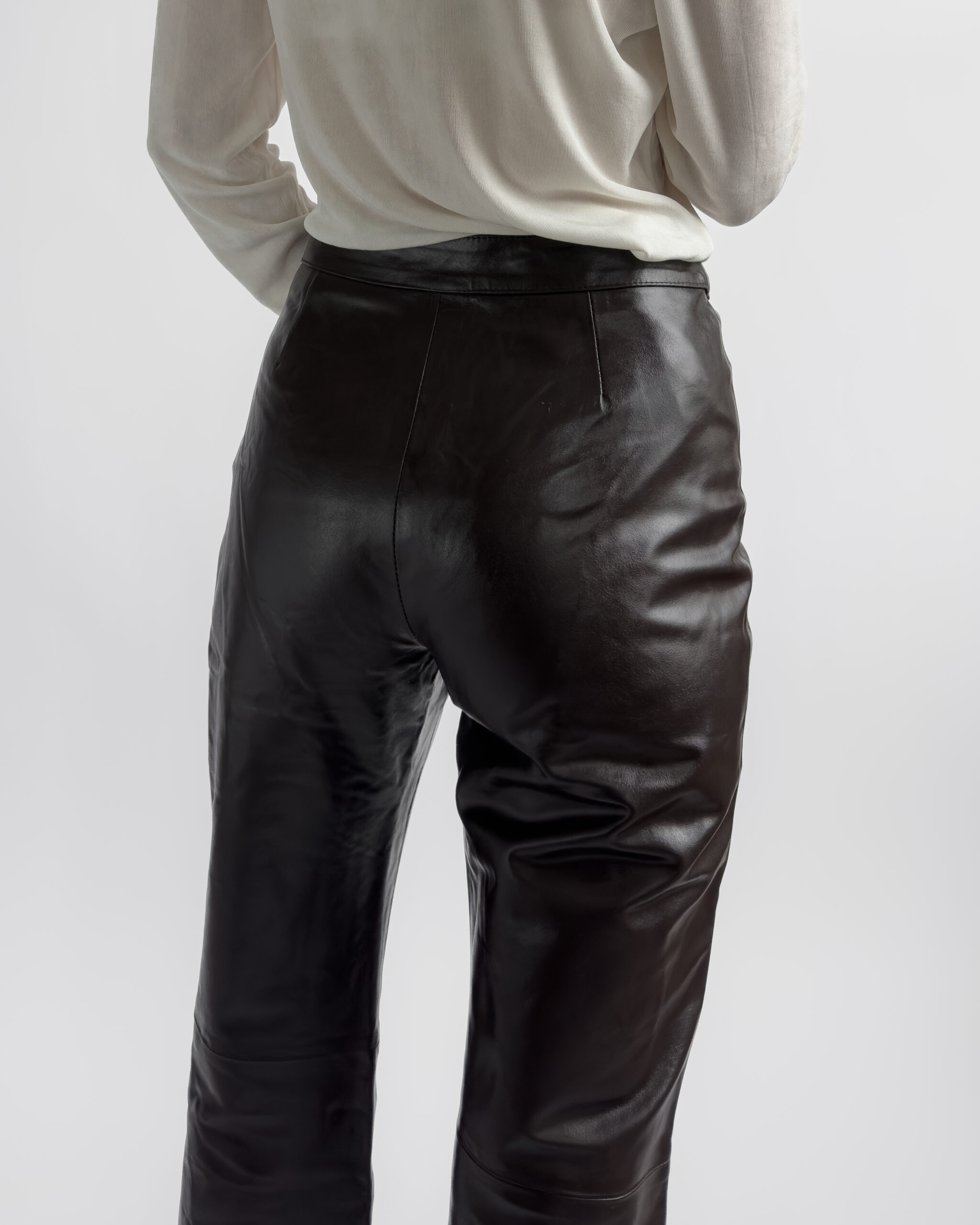 Fiocchi Italy Nappa Leather Trousers | Mocha Brown