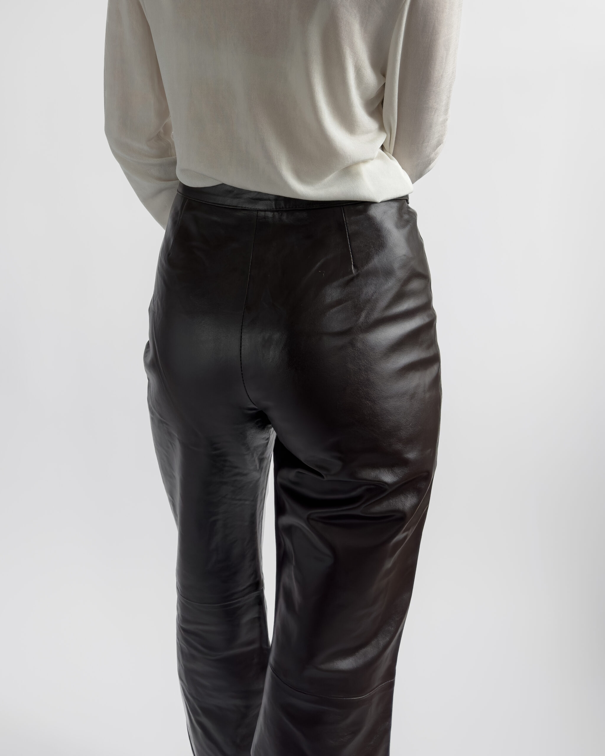 Fiocchi Italy Nappa Leather Trousers | Mocha Brown