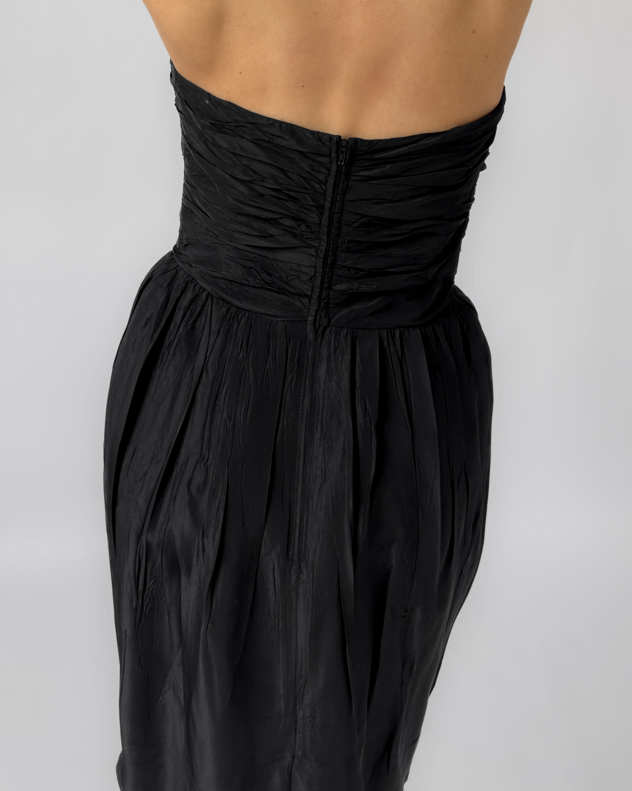Marc Aurel Strapless Corset Dress | Black