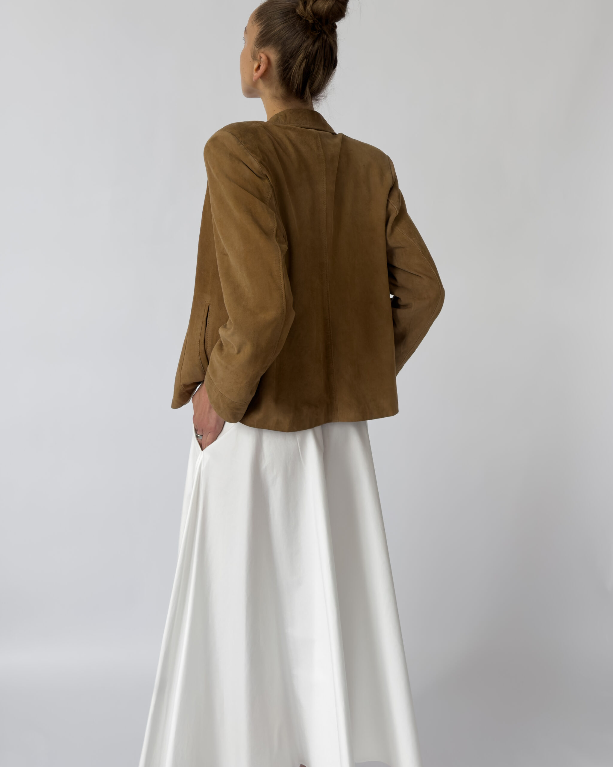 Pierre Cardin Suede Leather Jacket | Taupe