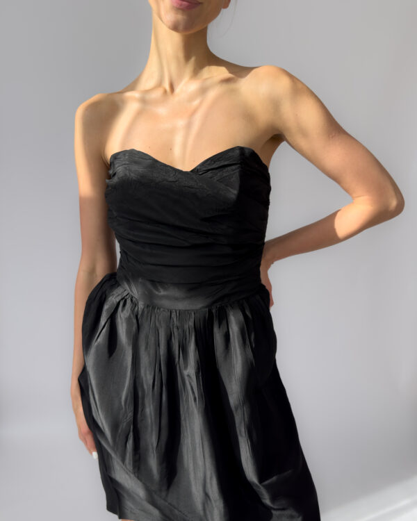 Marc Aurel Strapless Corset Dress | Black