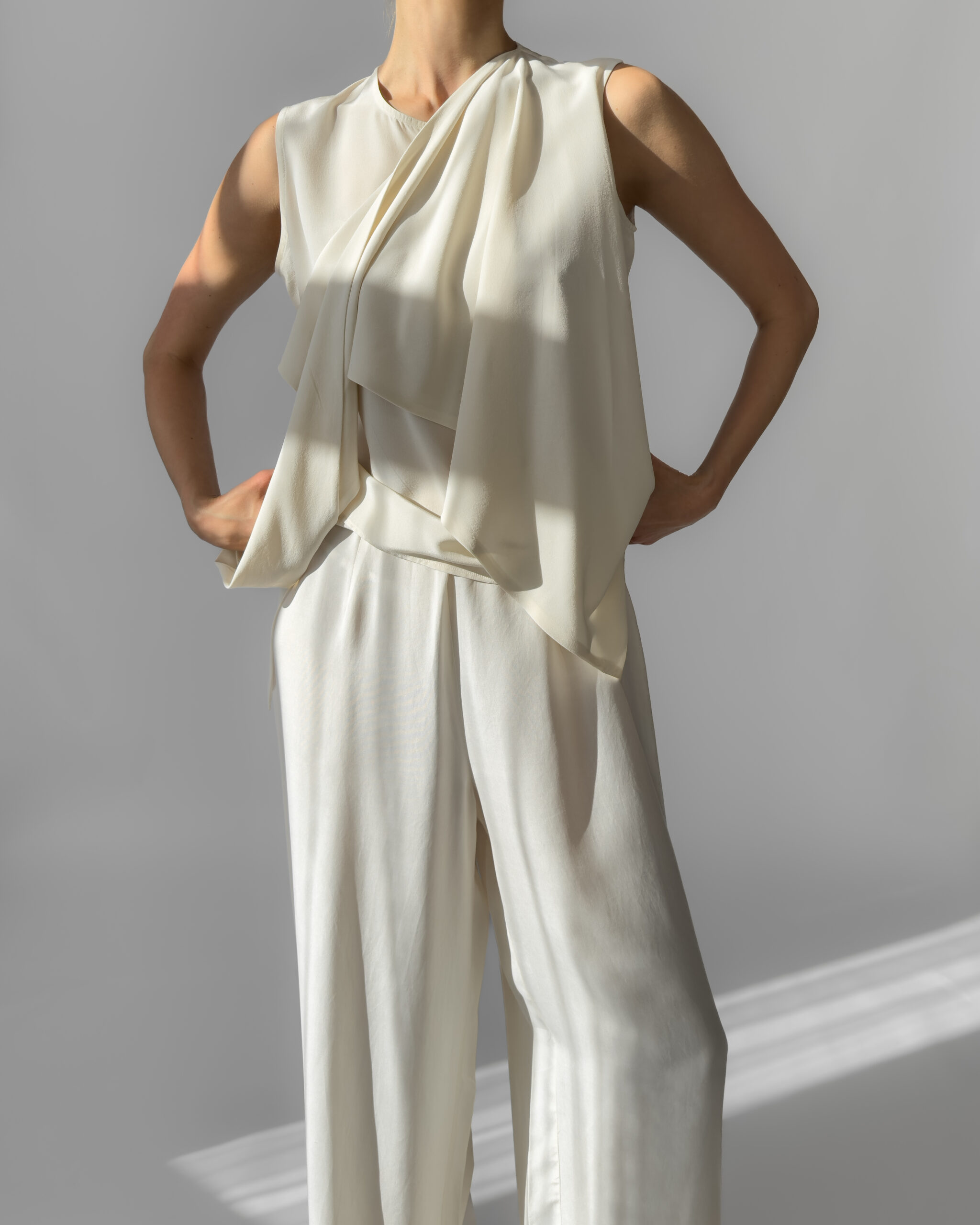 Pure Silk Blouse | Cream White