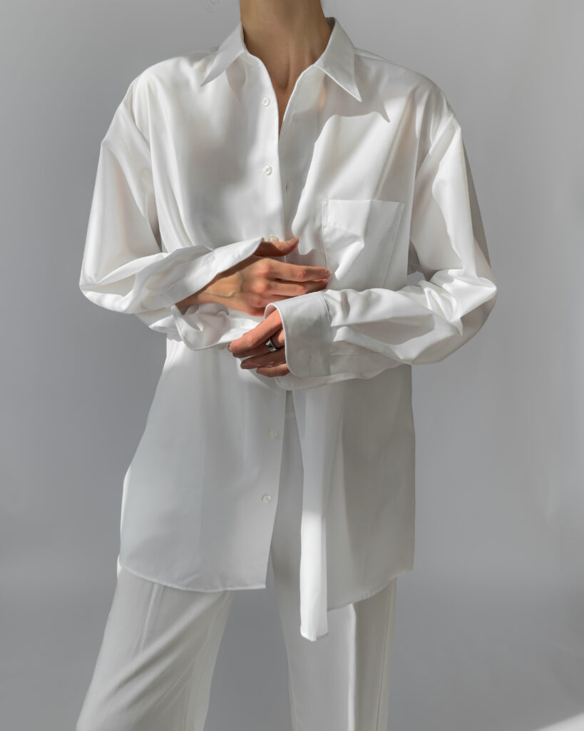 Oversized Cotton Shirt | White