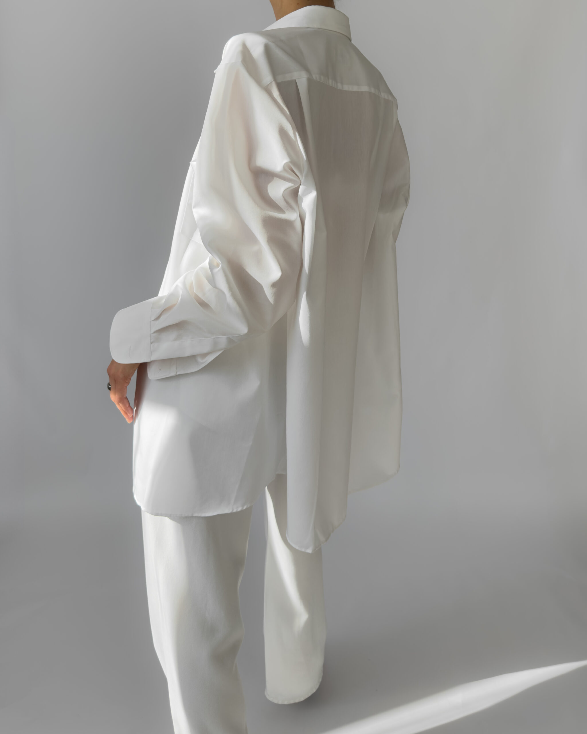 Oversized Cotton Shirt | White