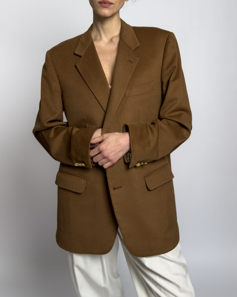 Burberry Pure Cashmere Blazer | Camel
