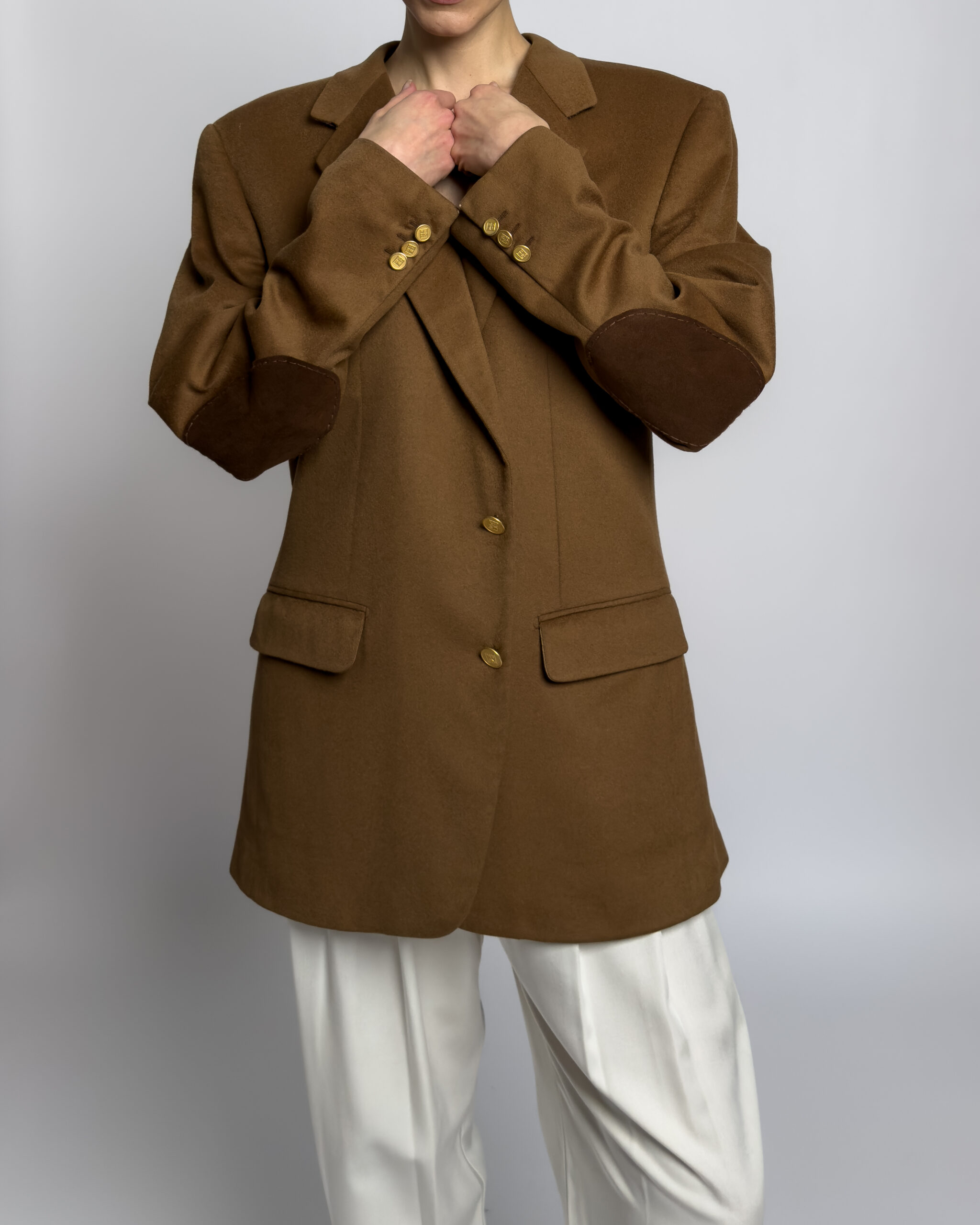 Burberry Pure Cashmere Blazer | Camel