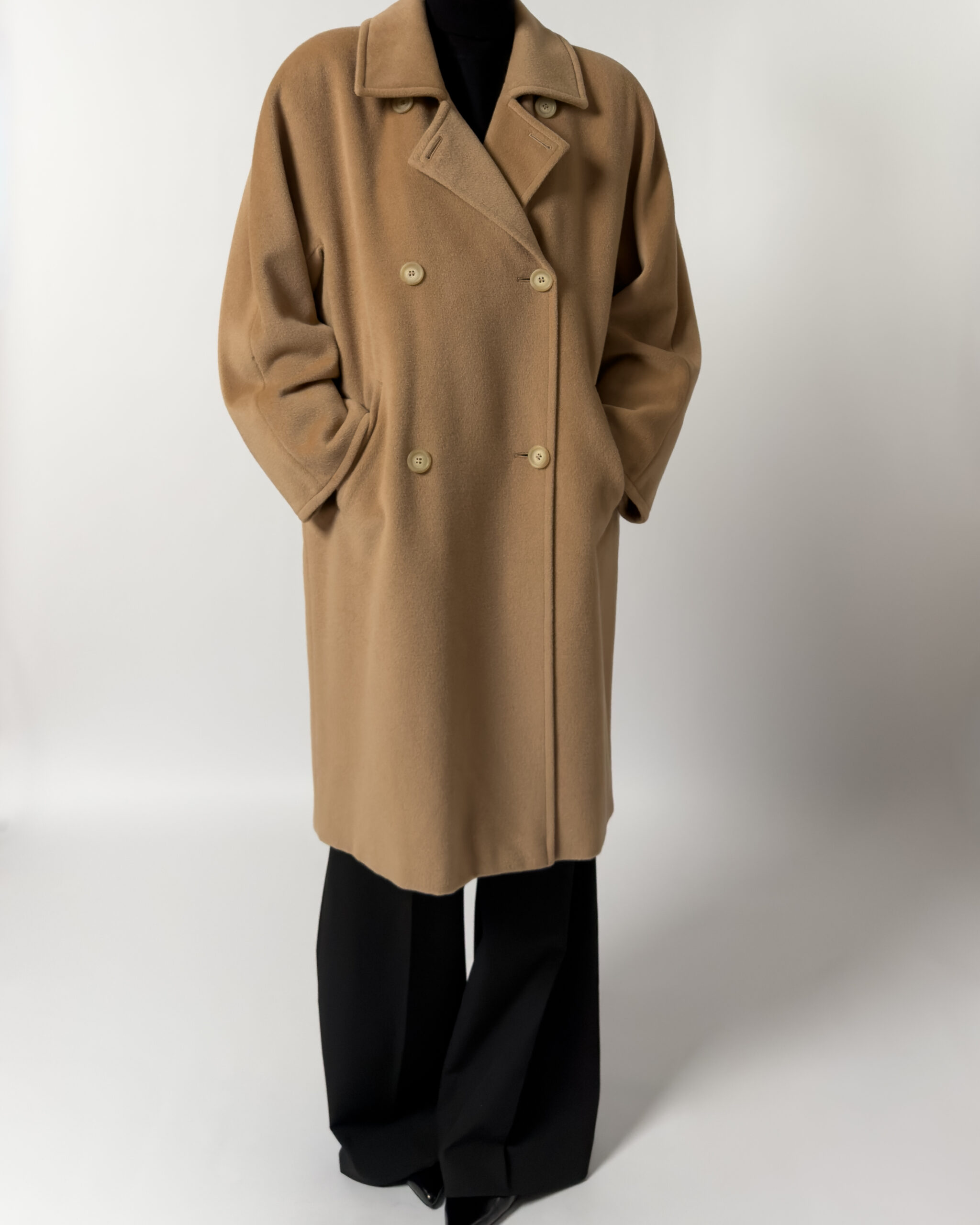 Max Mara 101801 Iconic Wool Coat | Beige