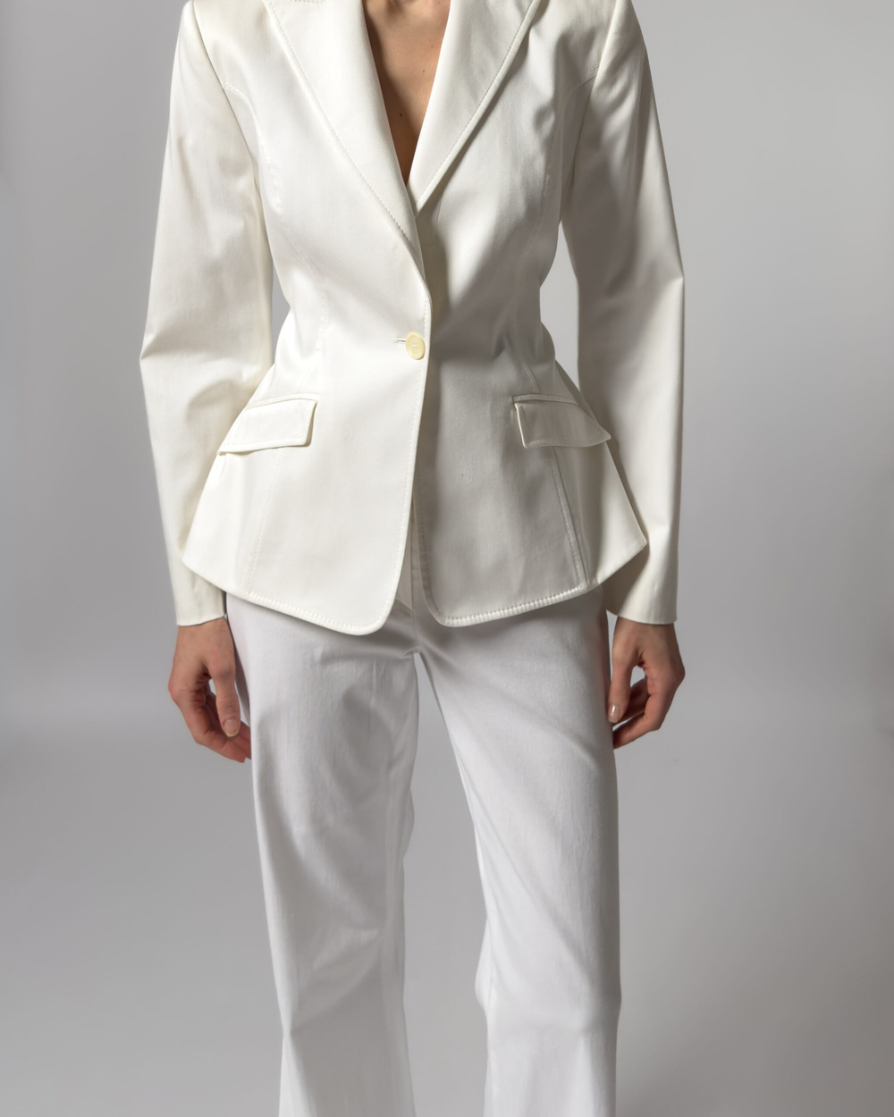 Valentino Suit Trousers | White